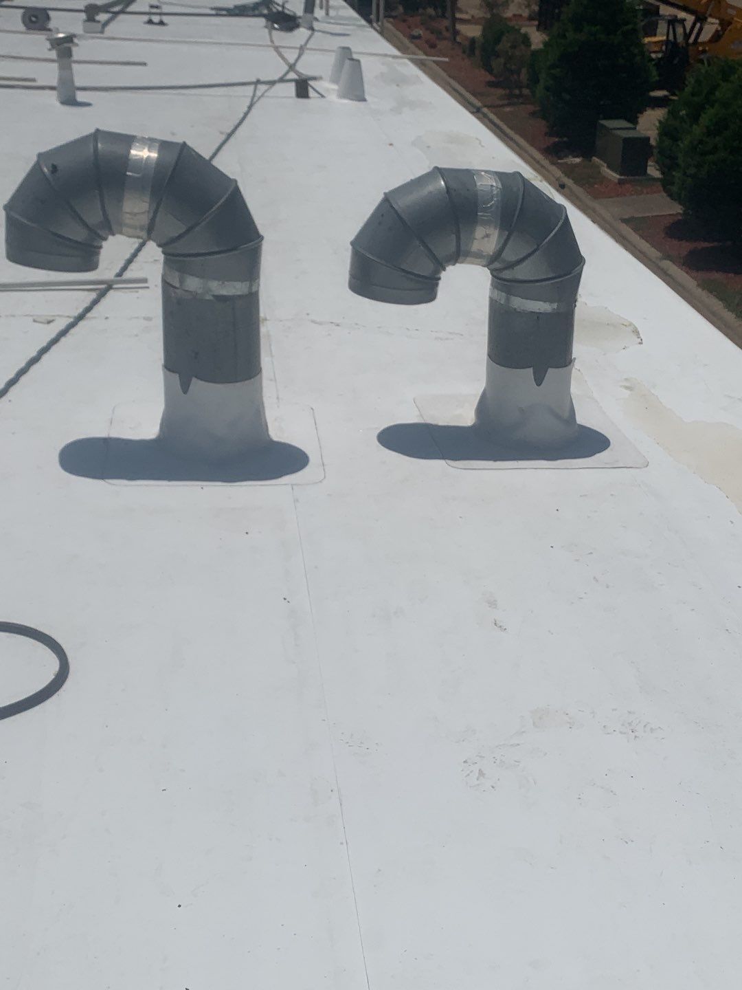 Commercial Roofing Installation using 50 mil PVC by Hostetler Roofing