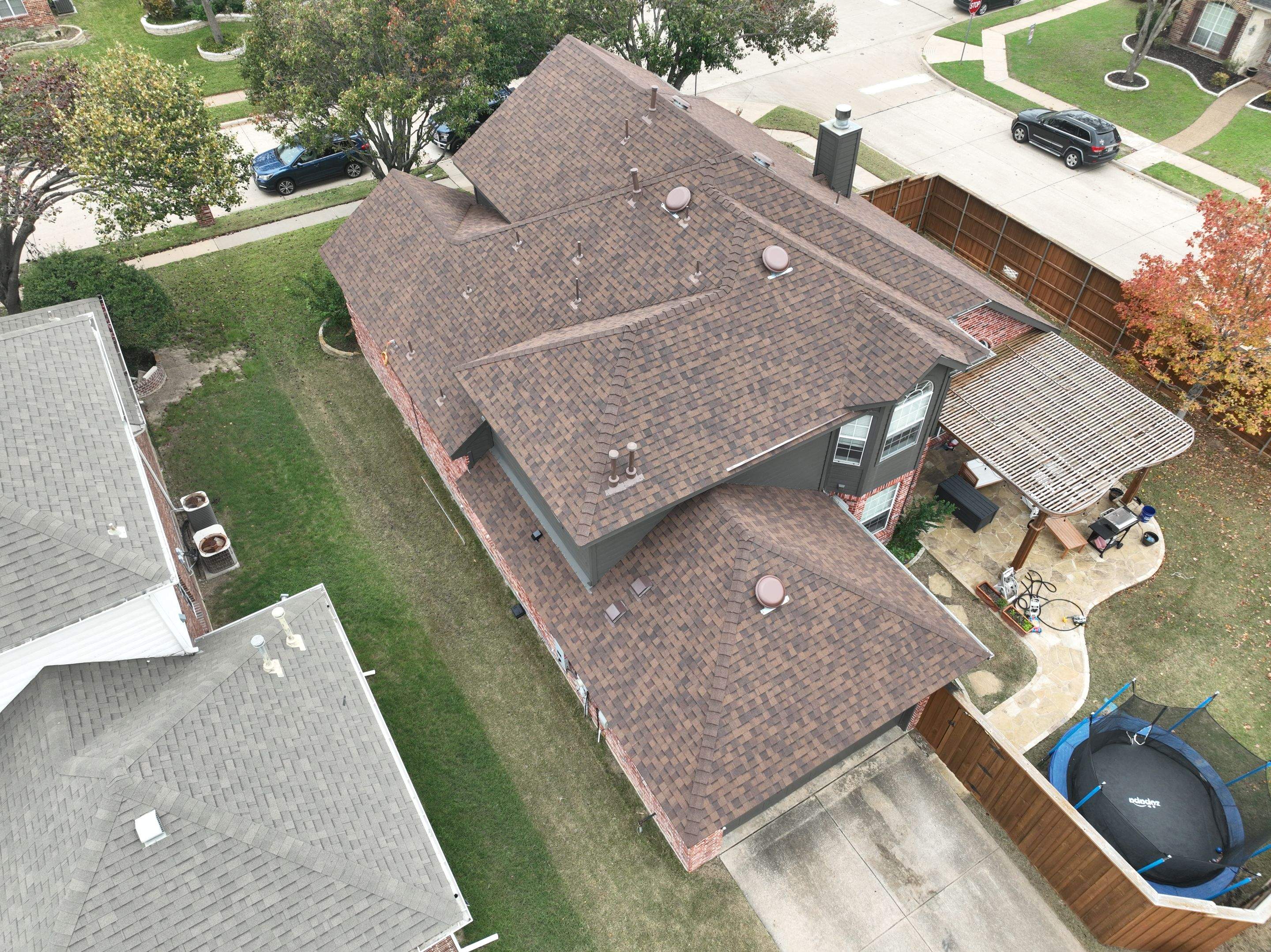 Residential Roofing Installation using CertainTeed Landmark Burnt Sienna by OneSource Roofing and Restoration