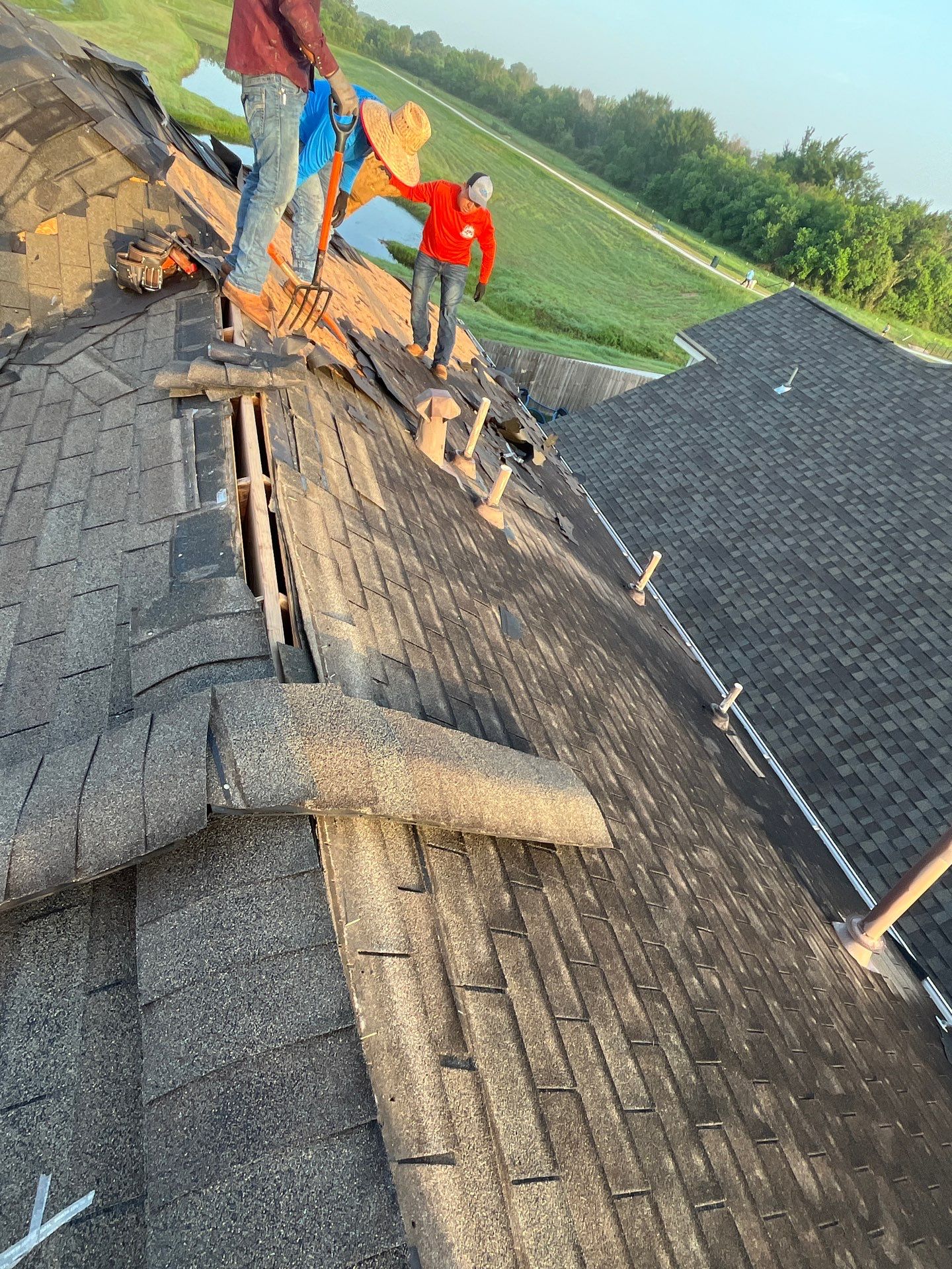 Residential Roofing Installation using Owen's Corning Duration (Lifetime) Shingles by Roof Repair Company