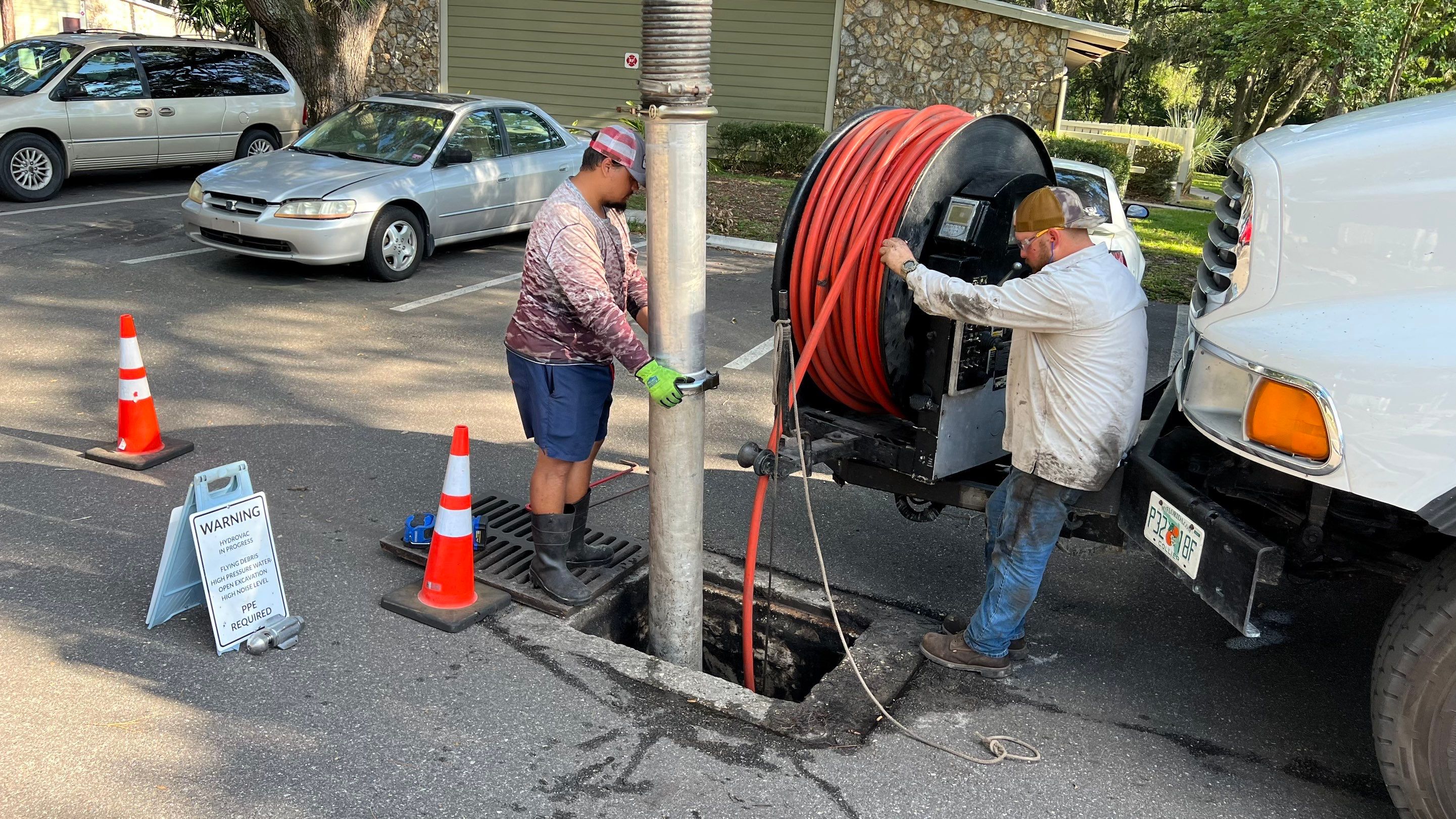 Apartment Complex Storm Water System Cleaning and Maintenance by APS Power & Water