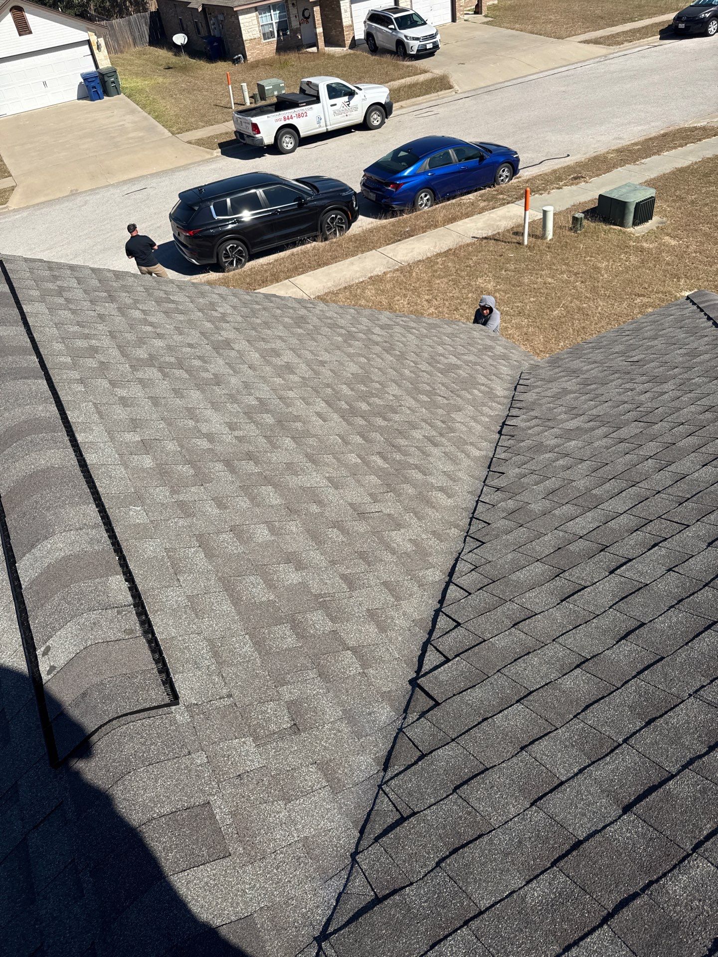 Residential Roof Replacement using GAF - Natural Shadow - Weathered Wood by Action Exteriors Austin