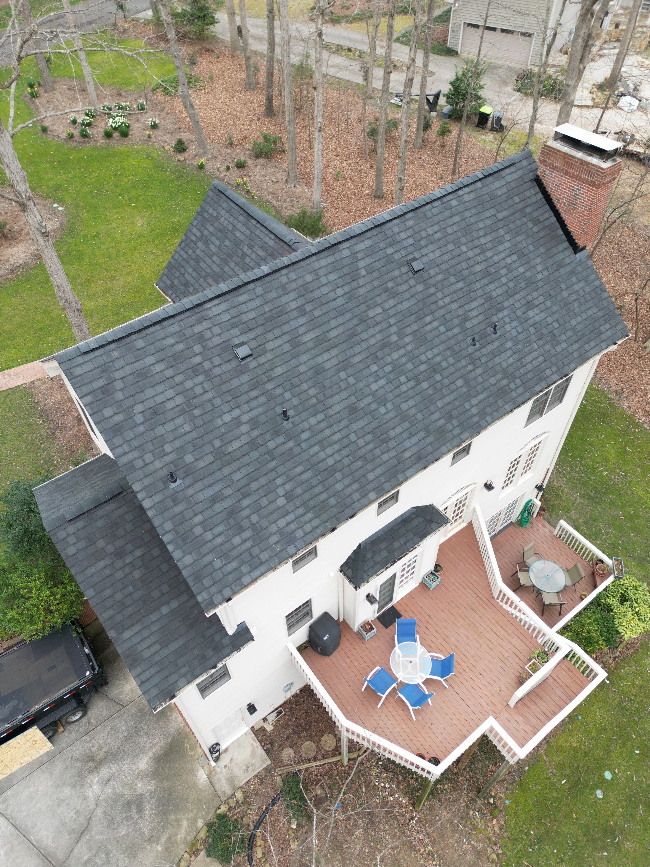 Roof Replacement - GAF Camelot II Designer Charcoal shingle  by Pro Performance Roofing