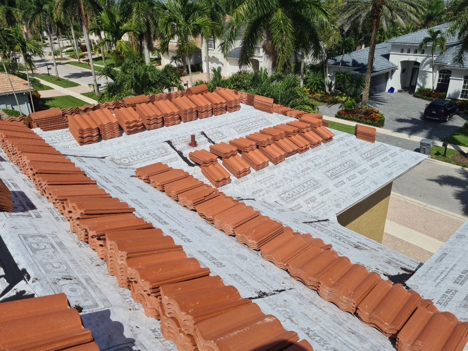 Residential Roofing Installation using Eagle Roofing Tile by BLUES BROTHERS ROOFING