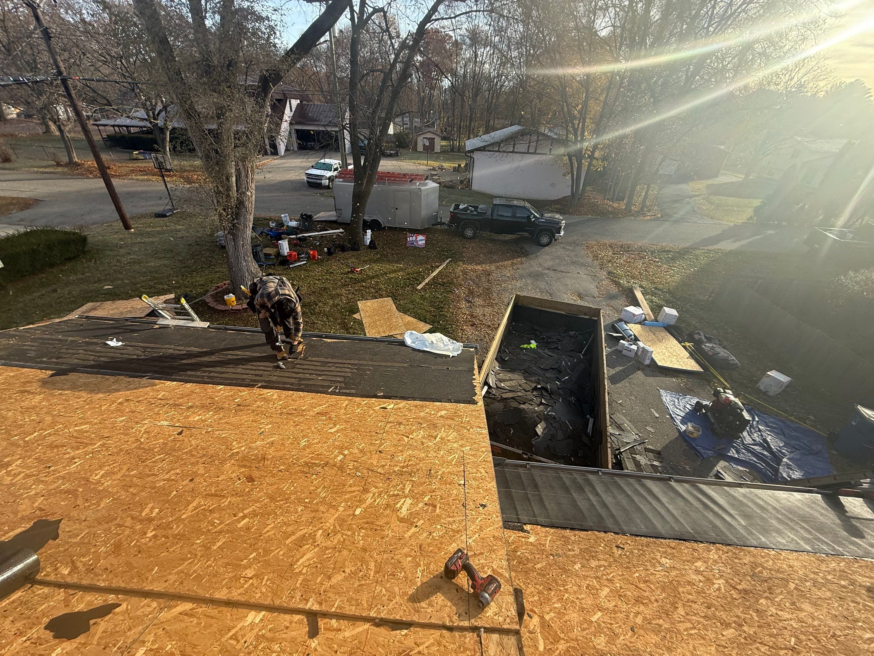 Roof Replacement using Owens Corning Onyx Black by 180 Contractors