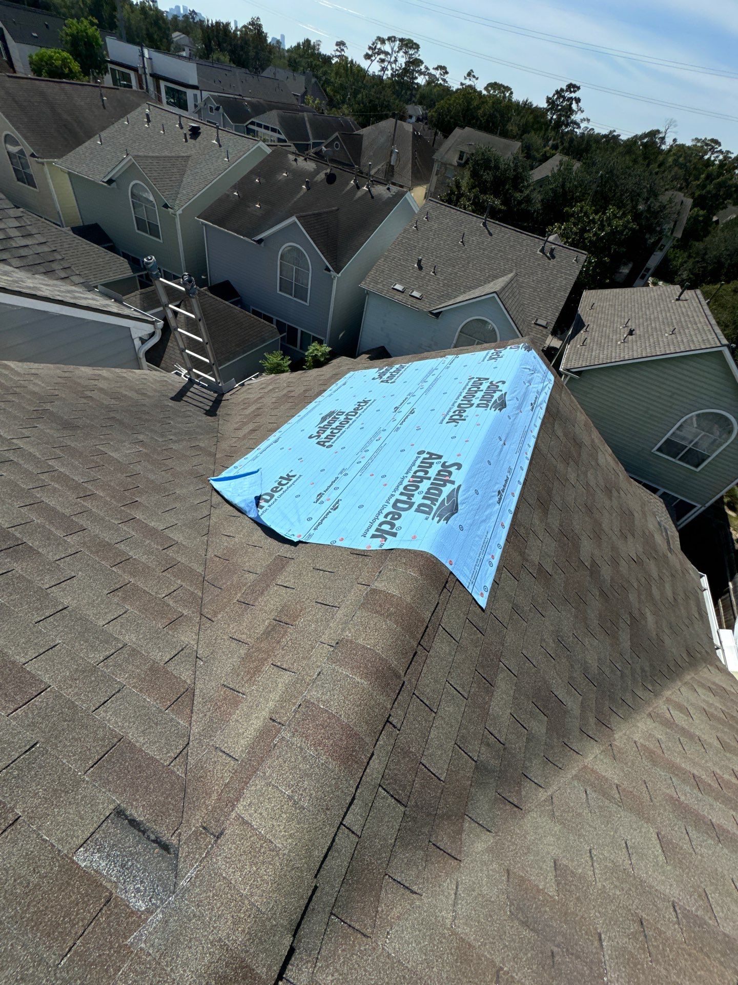 Project in Houston, TX by Associates Roofing Unlimited 