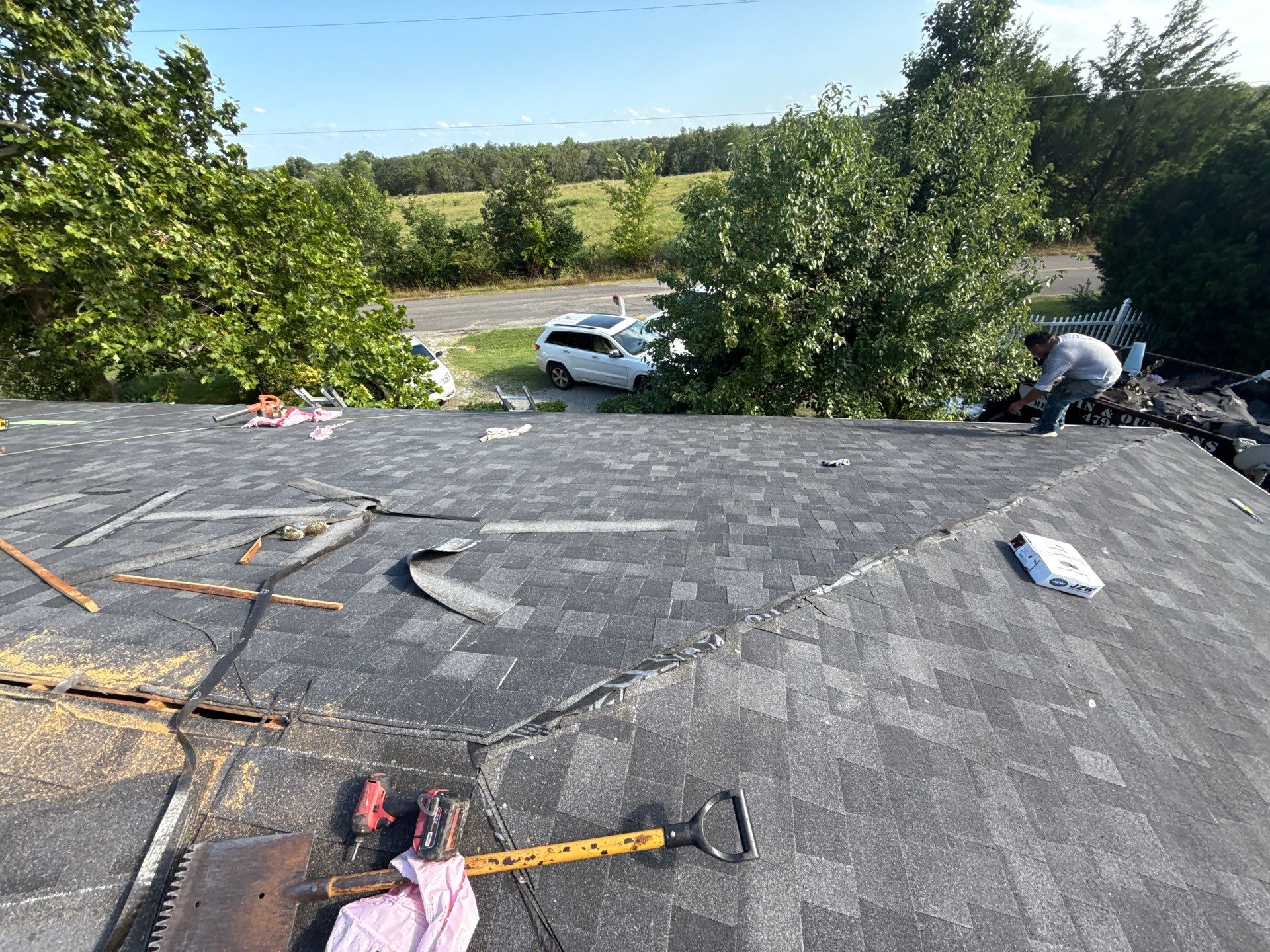 2 layers tear off & installation of new architectural shingles. by In & Out Construction & Remodeling, LLC