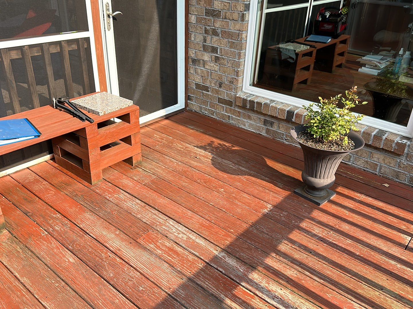 Weathered Deck using Wood Sealant by DuraSeal