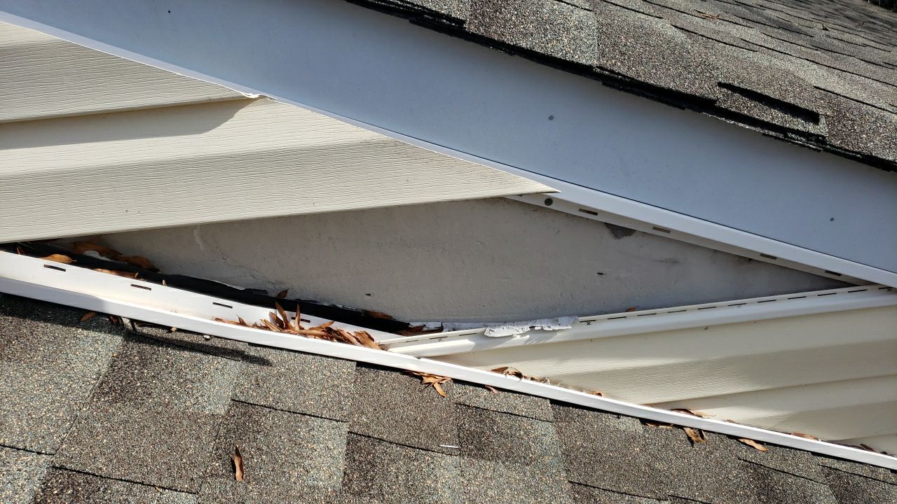 Gutter Cleaning using water by Power Wash Masters LLC