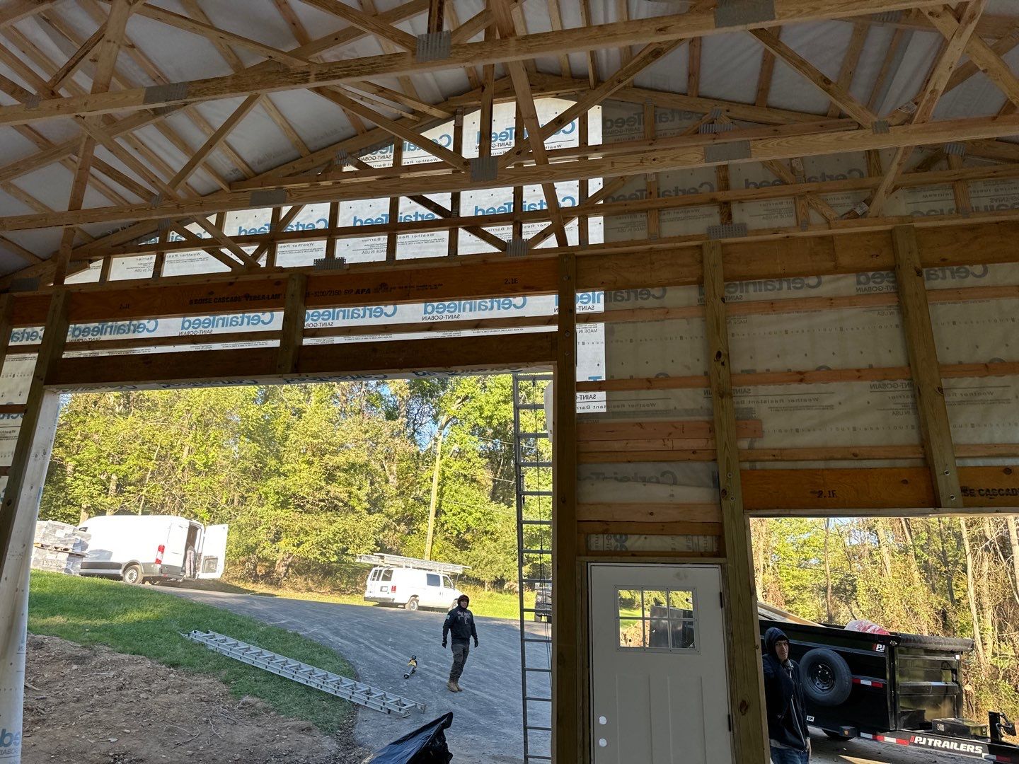 Large Garage Build by Bec Construction Llc