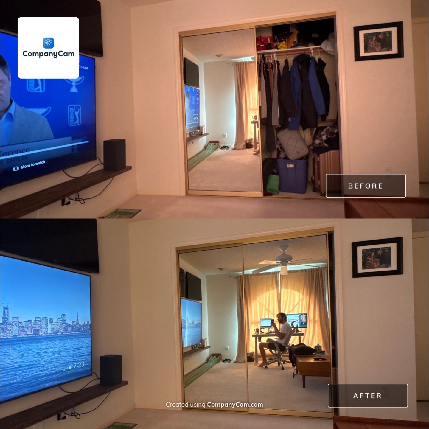 bathroom remodel by CompanyCam Sales Demo