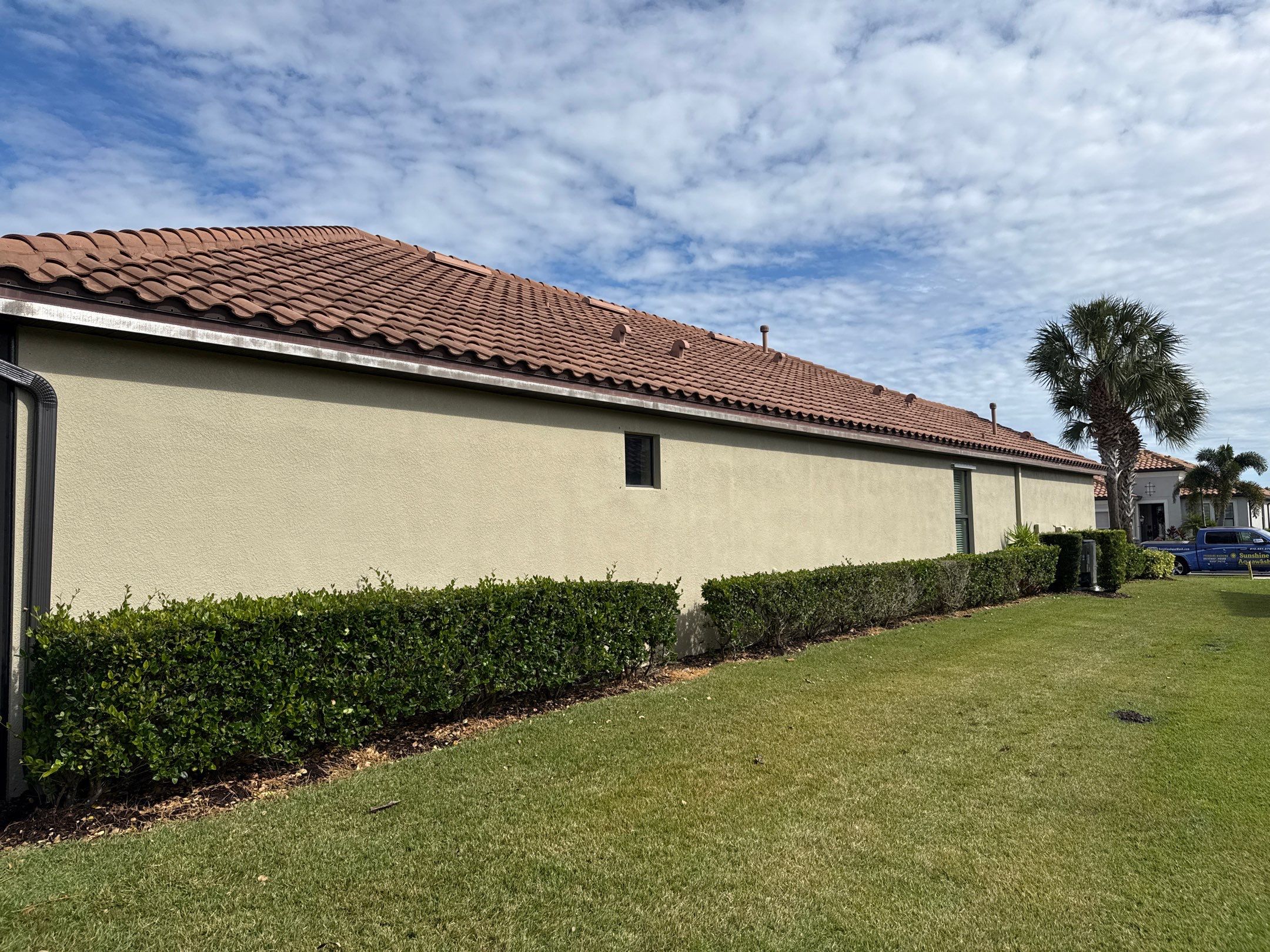 🌿 Tile Roof Cleaning in Lakewood Ranch — Safe for Plants & Tortoise-Friendly! 🐢✨ by Sunshine AquaWash