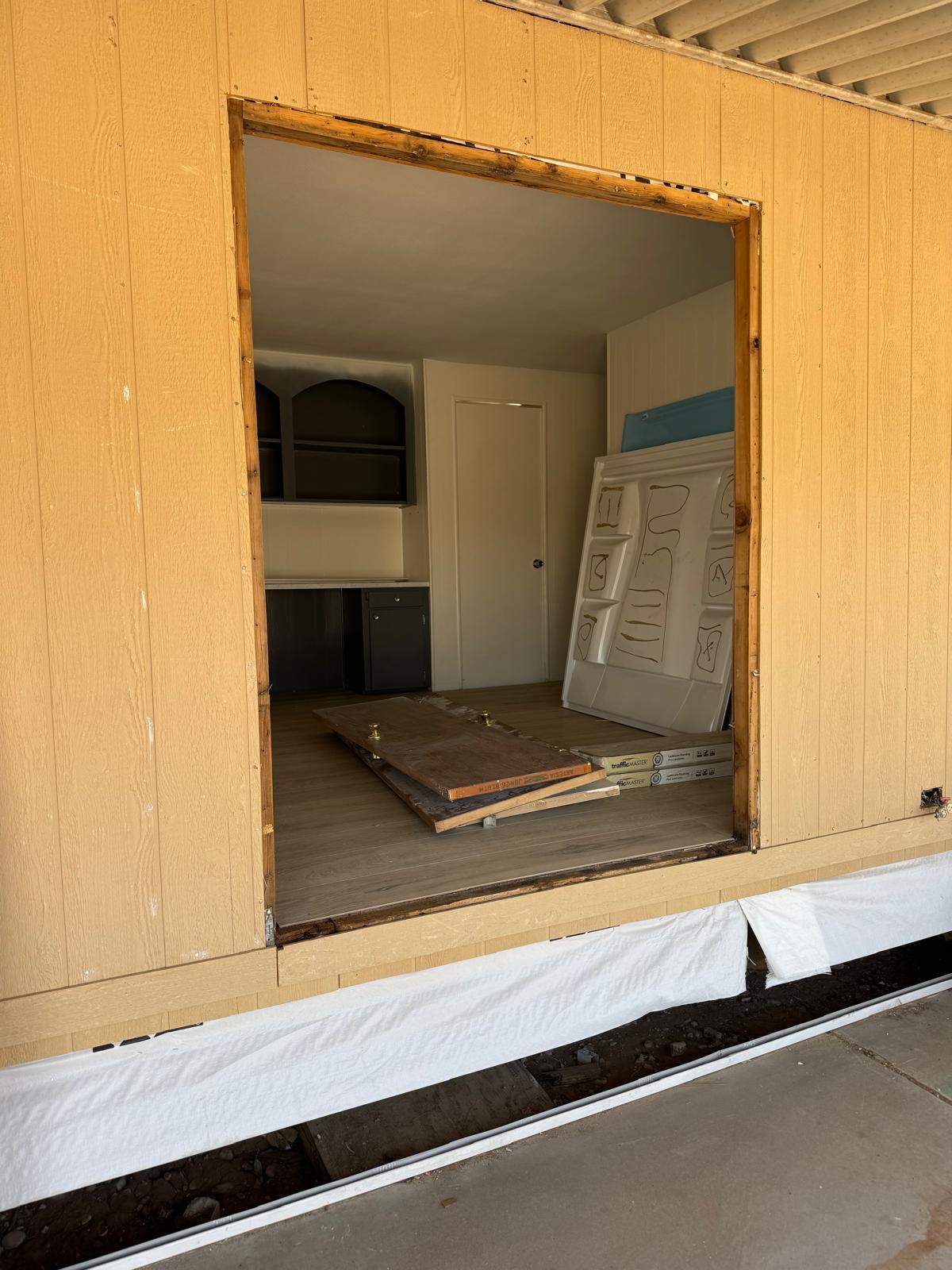 Rehab in process by Mobile Home Installations