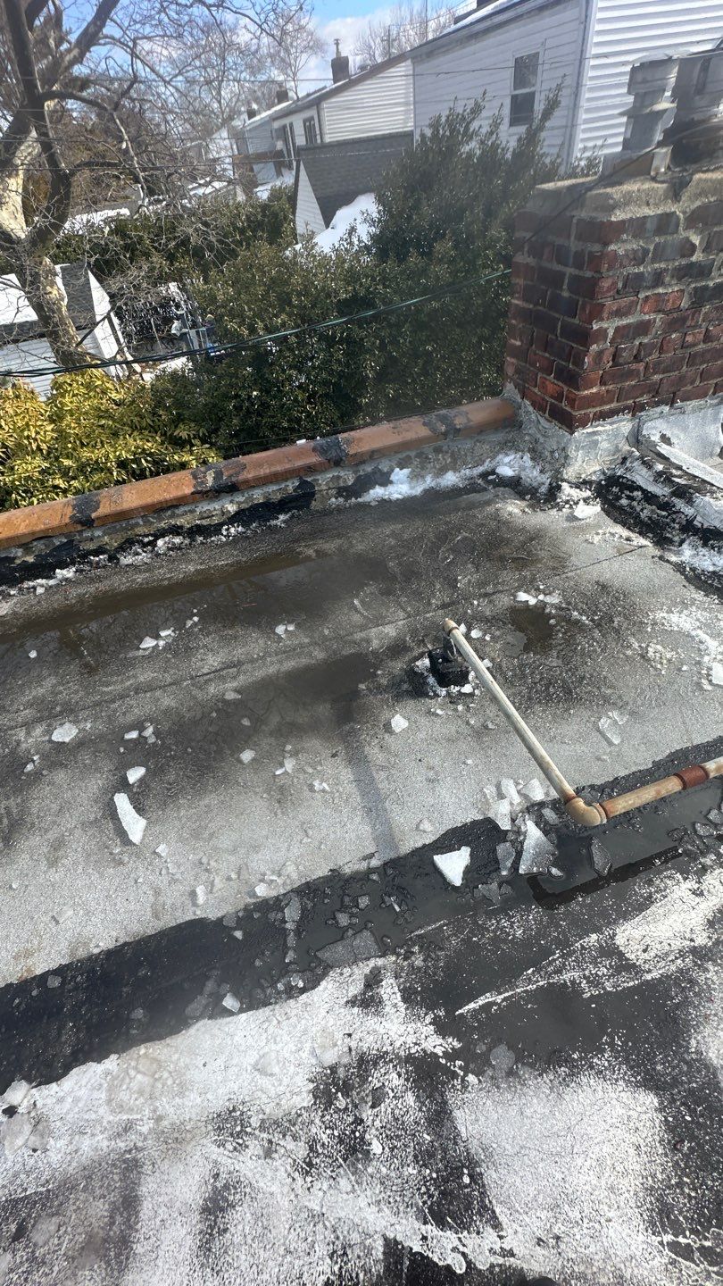 Commercial Roof Snow Removal by Above All Gutters