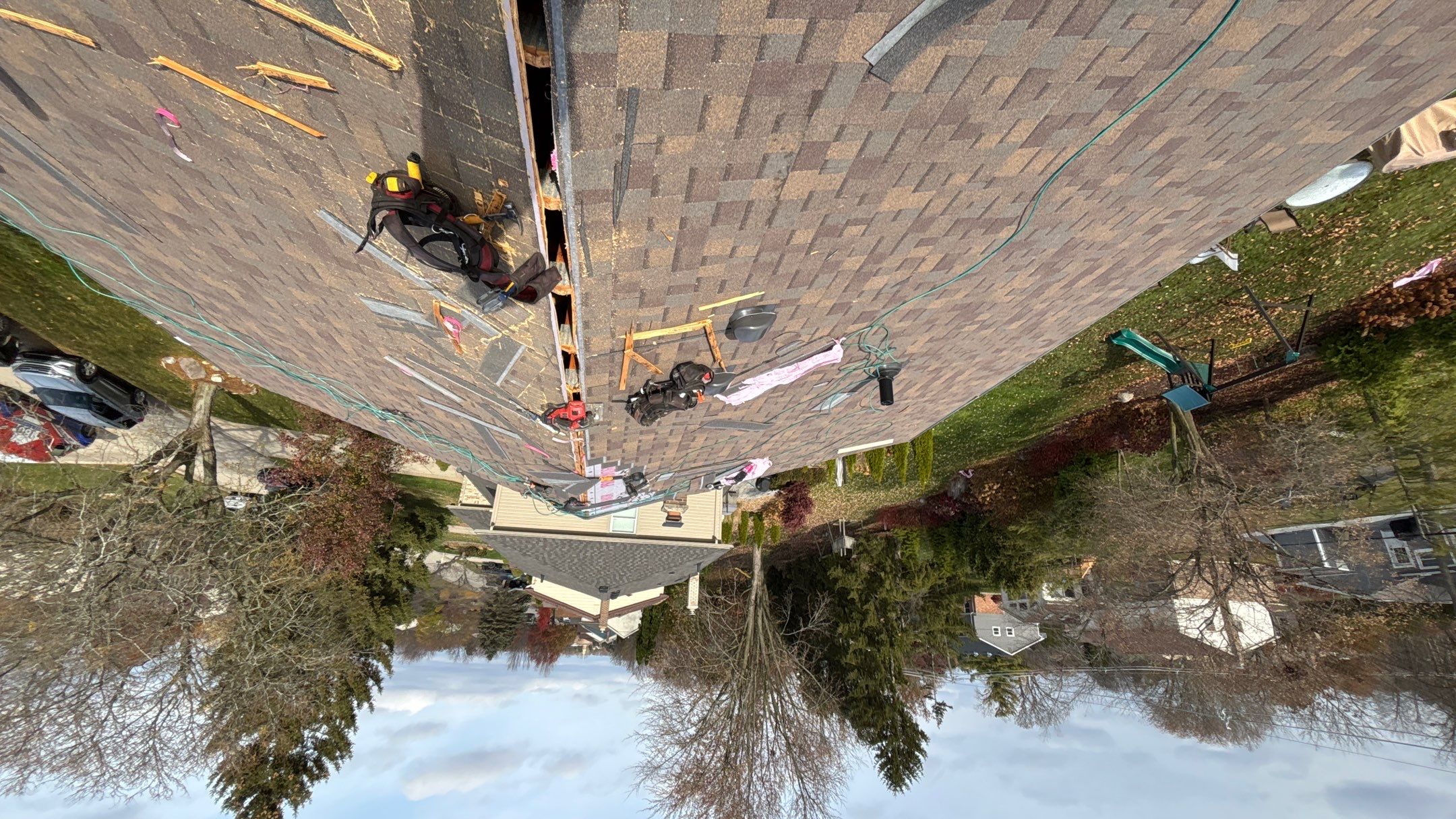 Roof Replacement using Owens Corning Teak by 180 Contractors