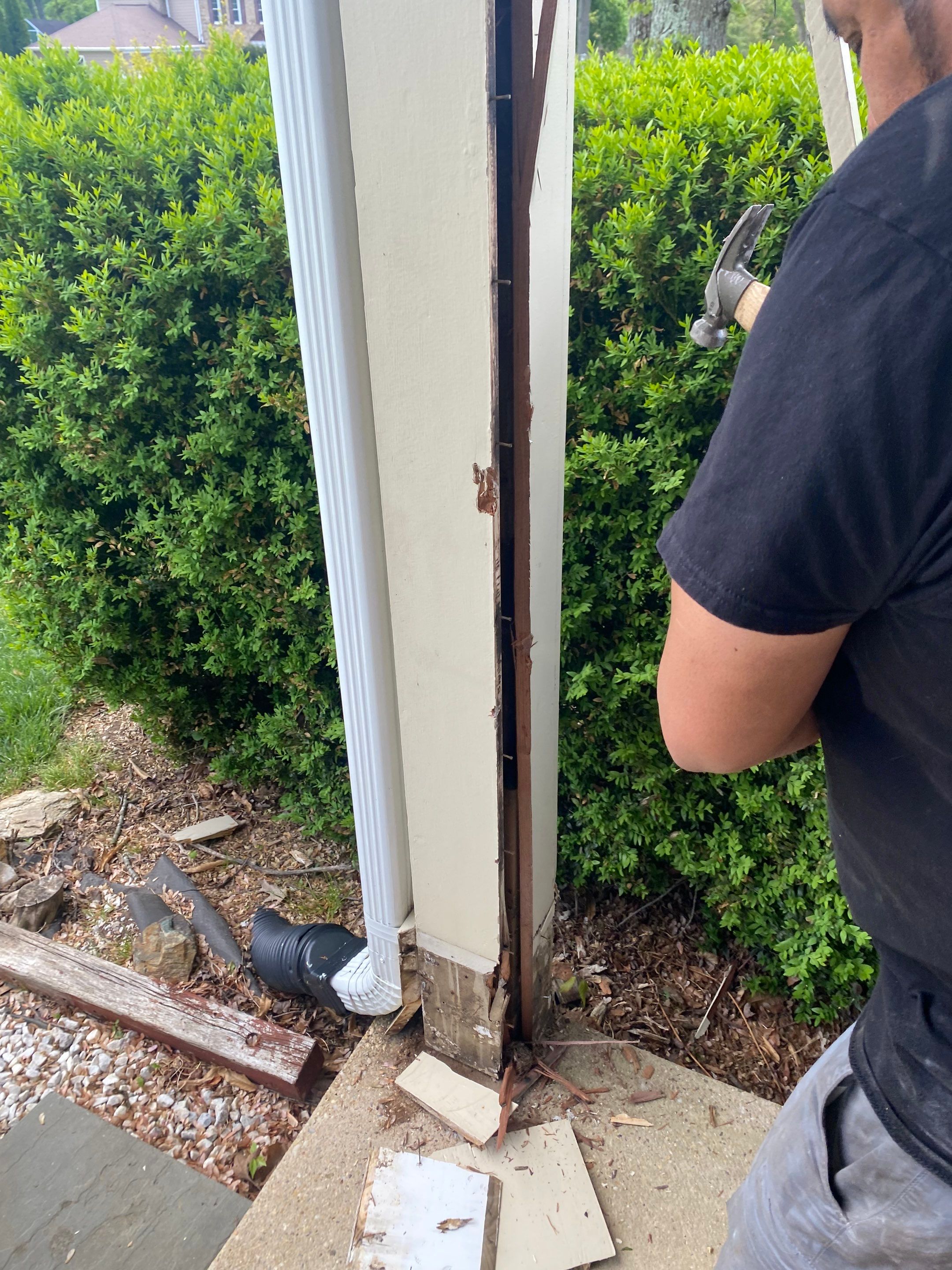 New Bilco doors to basement & new front porch posts by The Smet Companies, LLC