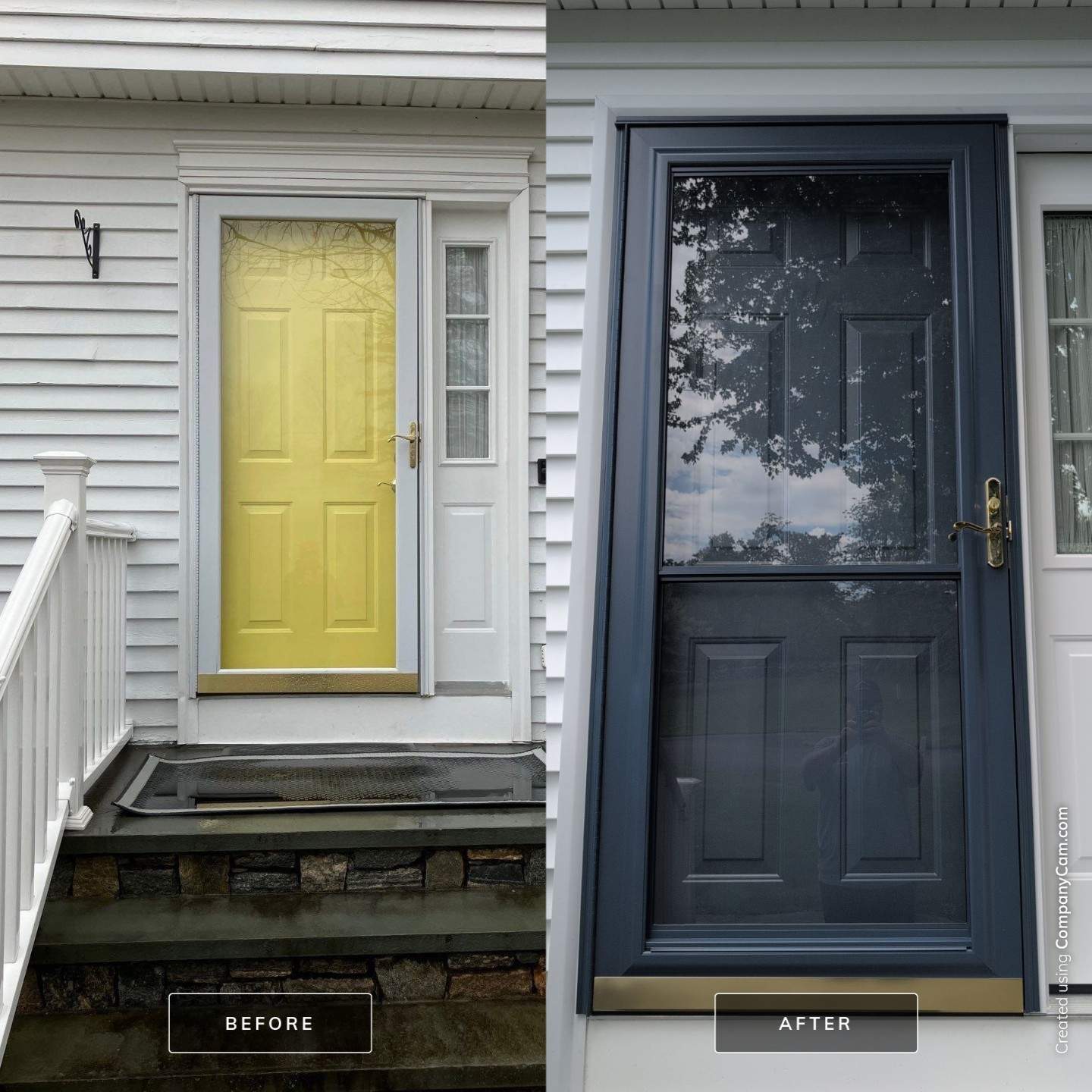 ProVia Entry & Storm Door Transformation by DiGiorgi Roofing and Siding Inc
