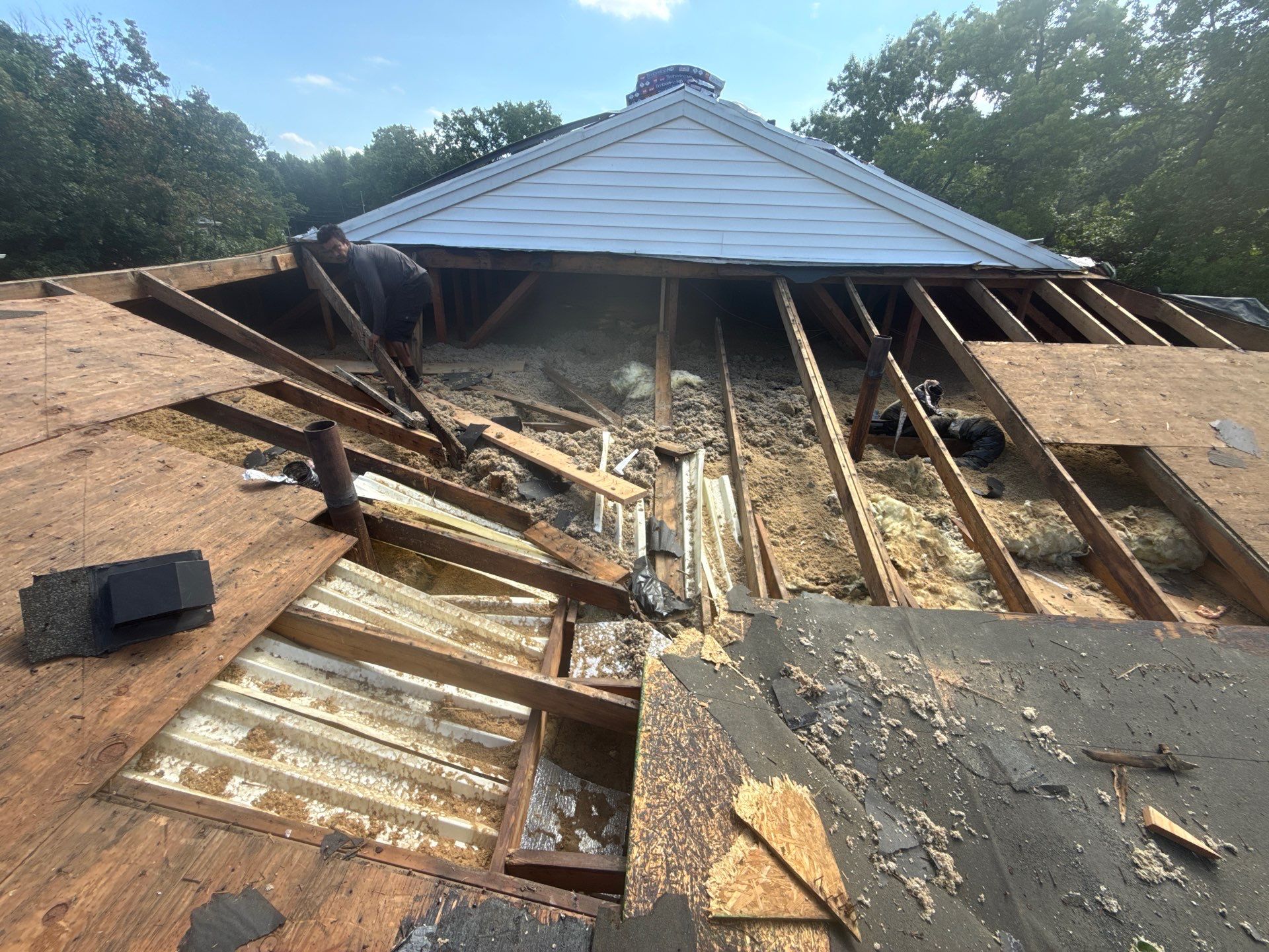 Apartment Complex Roof Replacement and Decking Repair in North Brunswick by JVW ROOFING