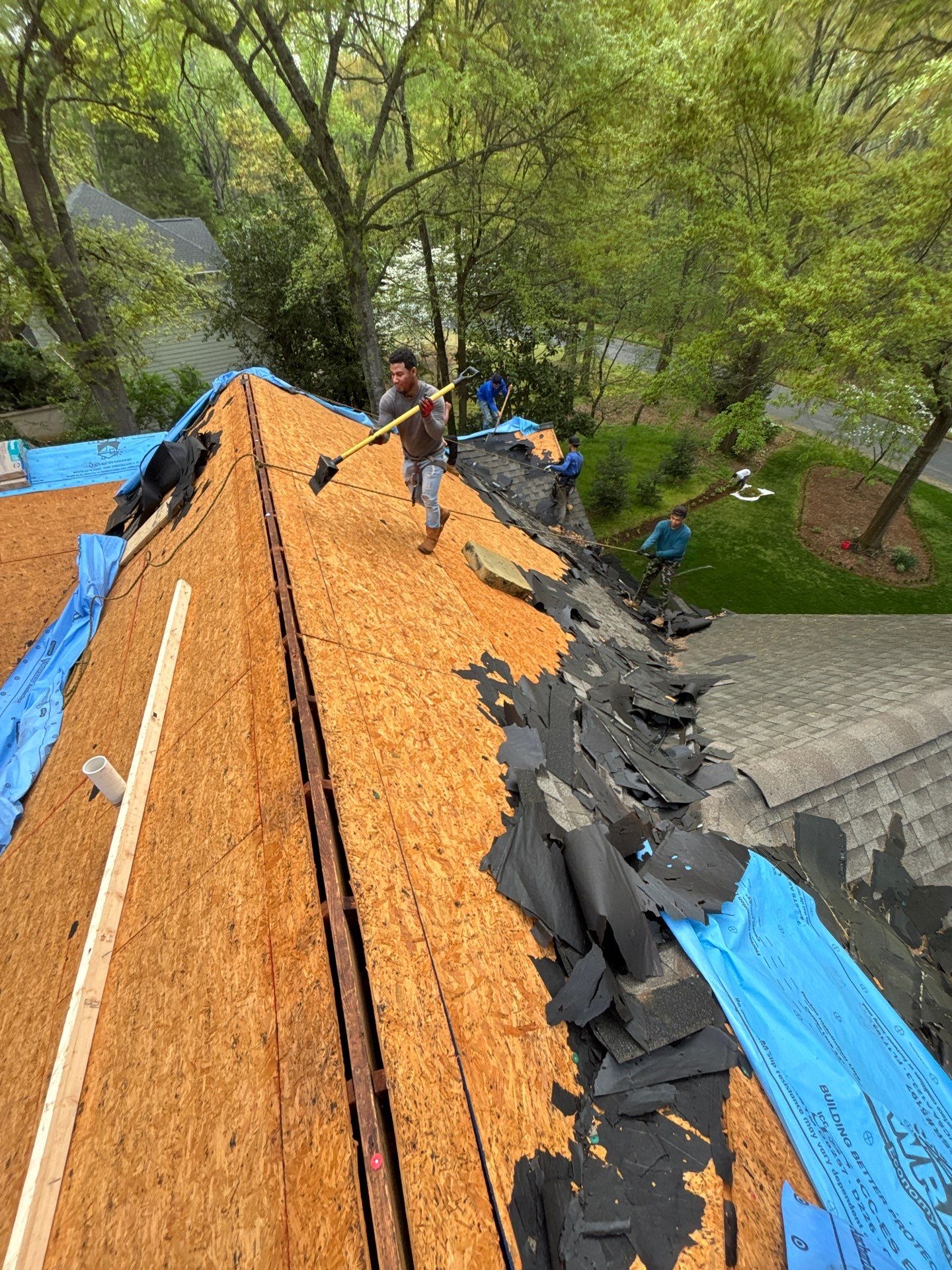 Spartanburg Residential Roof Replacement with Architectural Shingles and Skylights by Roofers LLC