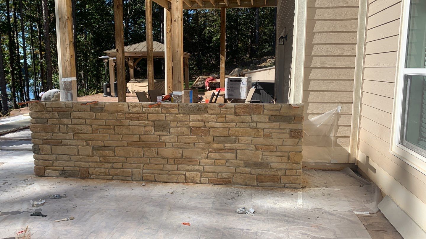 Outdoor Kitchen using Clifrock Panels by Xtreme Concrete Services