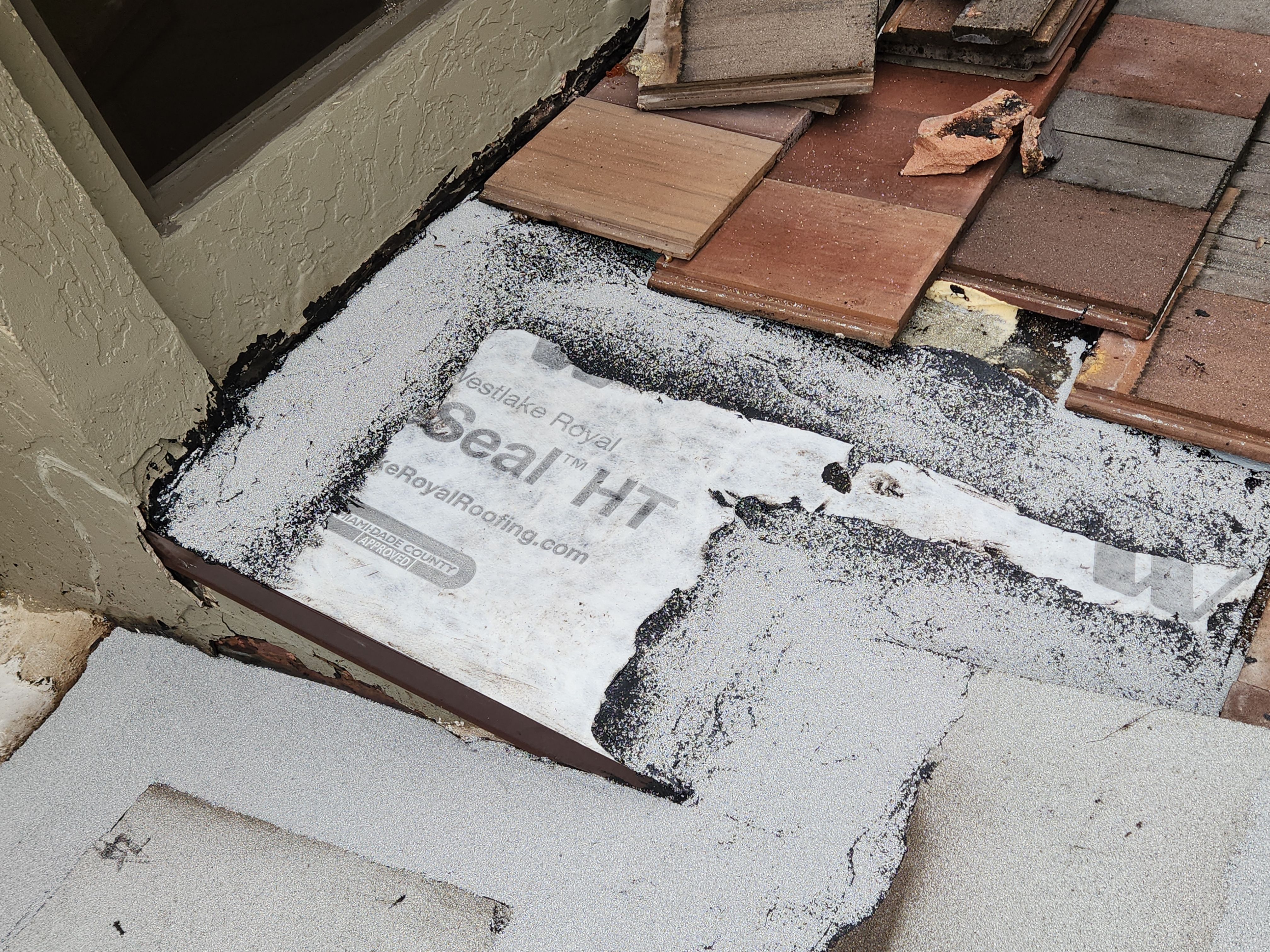 Tile Roof Leak Repair and Rotted Sheathing Replacement in Palm Beach Gardens by Aastro Roofing