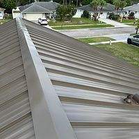 24ga 1.5" Mechanical Seam Medium Bronze  by Total Roofing System The Metal Roof Experts