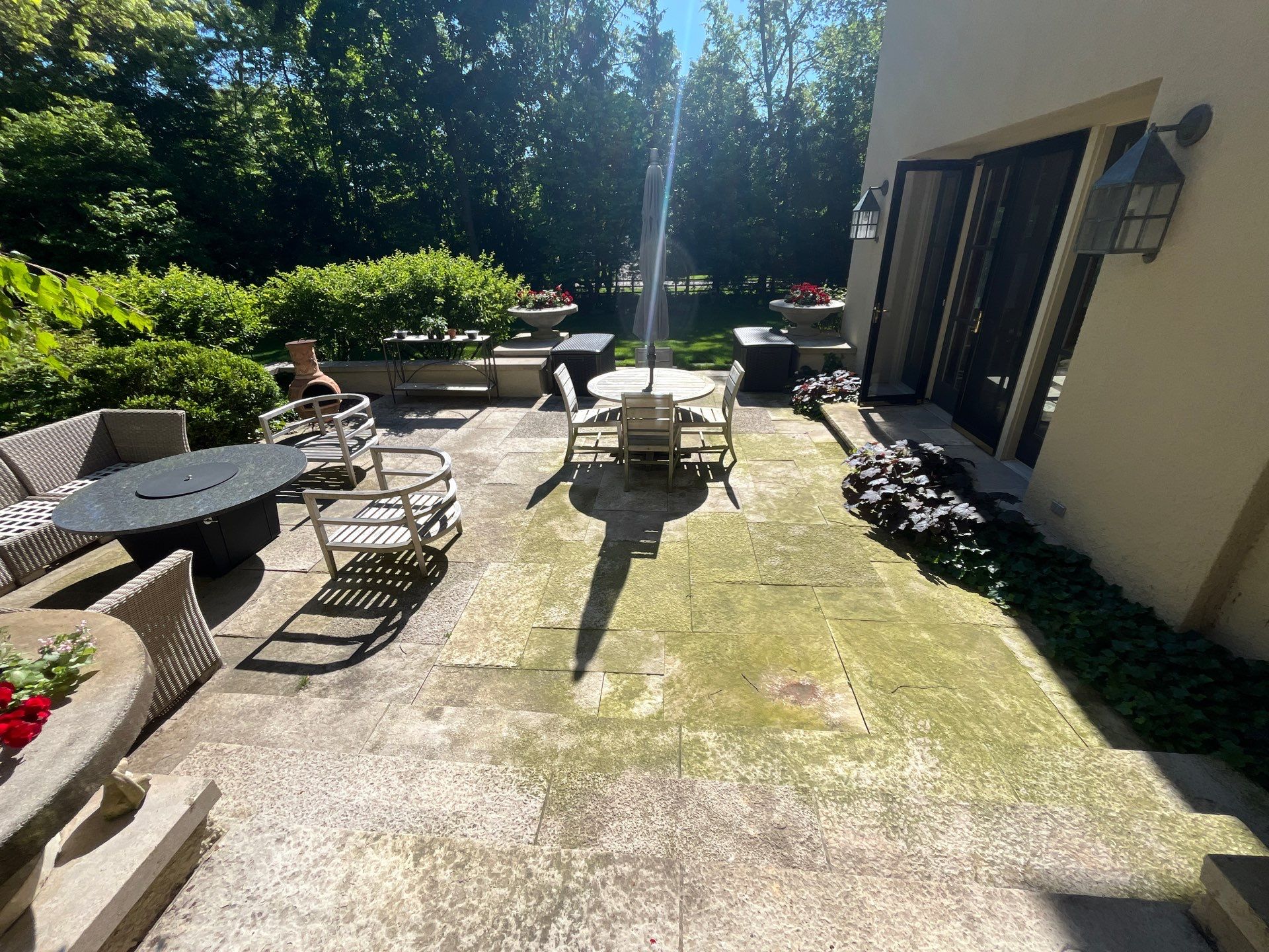 Natural Stone Surface Pressure Washing by Northern Power Washing LLC.