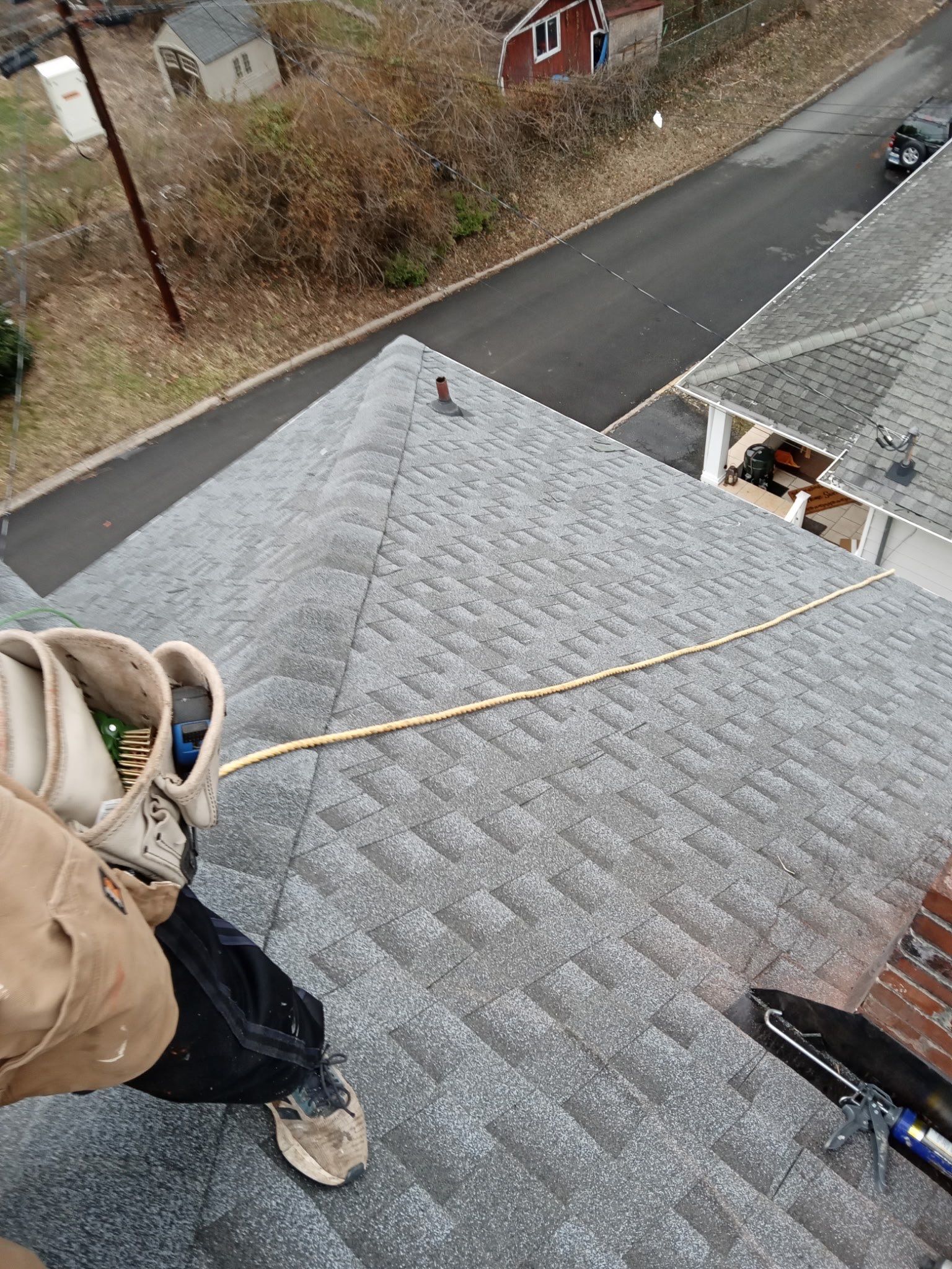 Residential Roofing Installation using GAF Timberline HDZ Pewter Gray by Rainstoppers Roofing