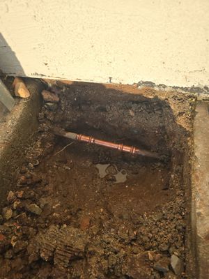 Exterior Water Meter Piping Replacement & Leak Repair