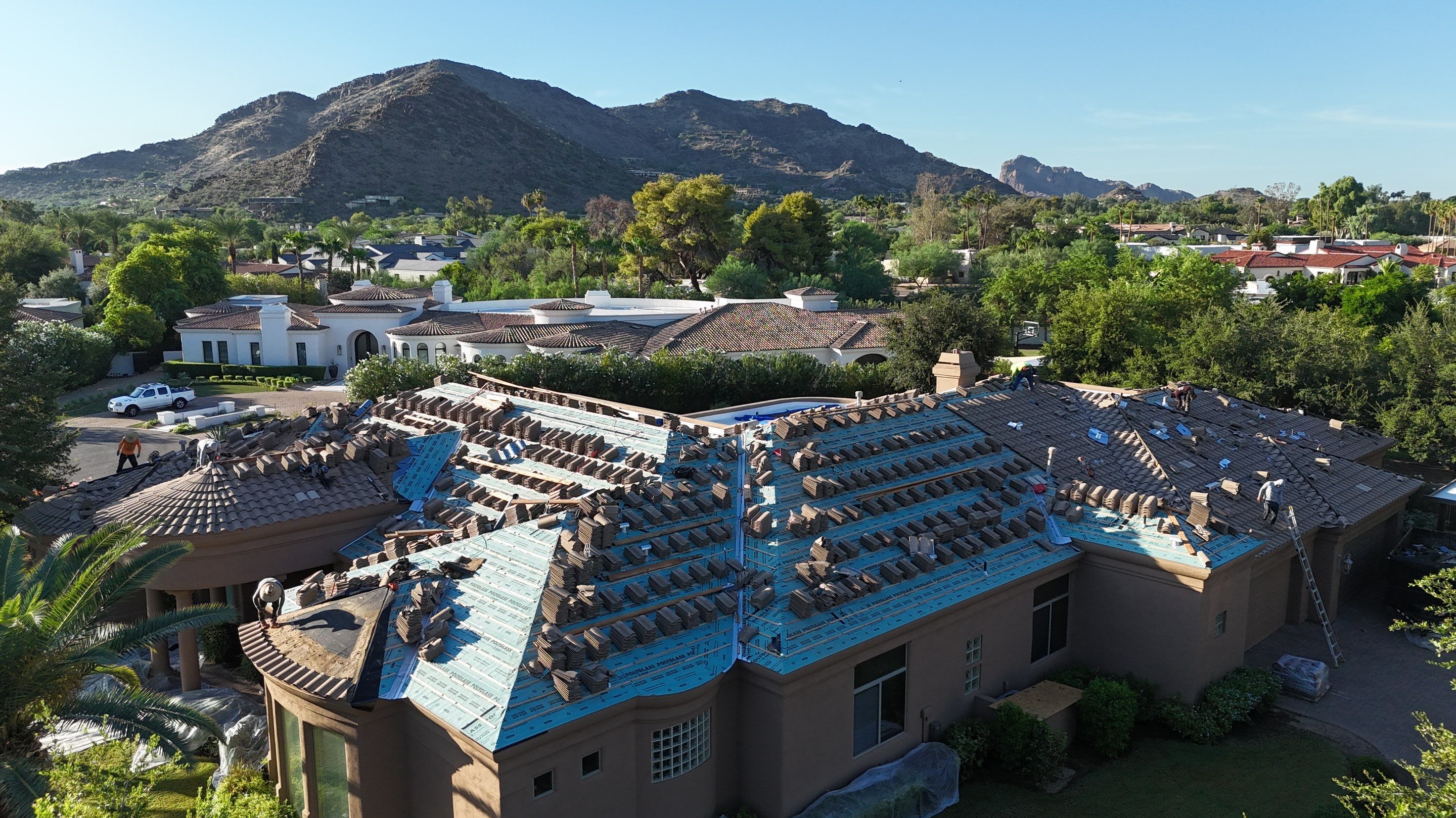 Project in Paradise Valley, AZ by Saint Roofing