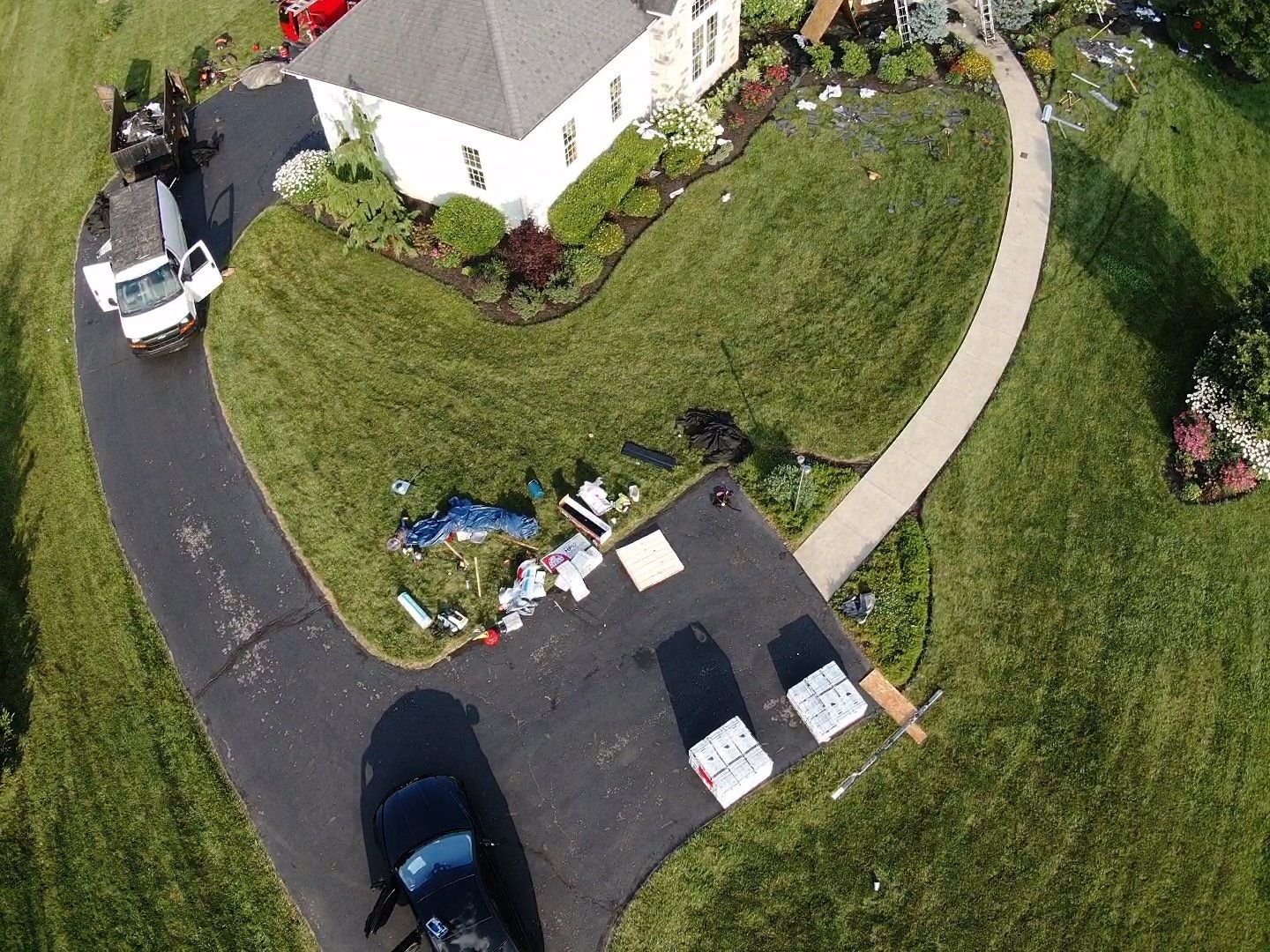 Residential Roofing Installation using Atlas Pinnacle Black Shingles by 614 Exteriors