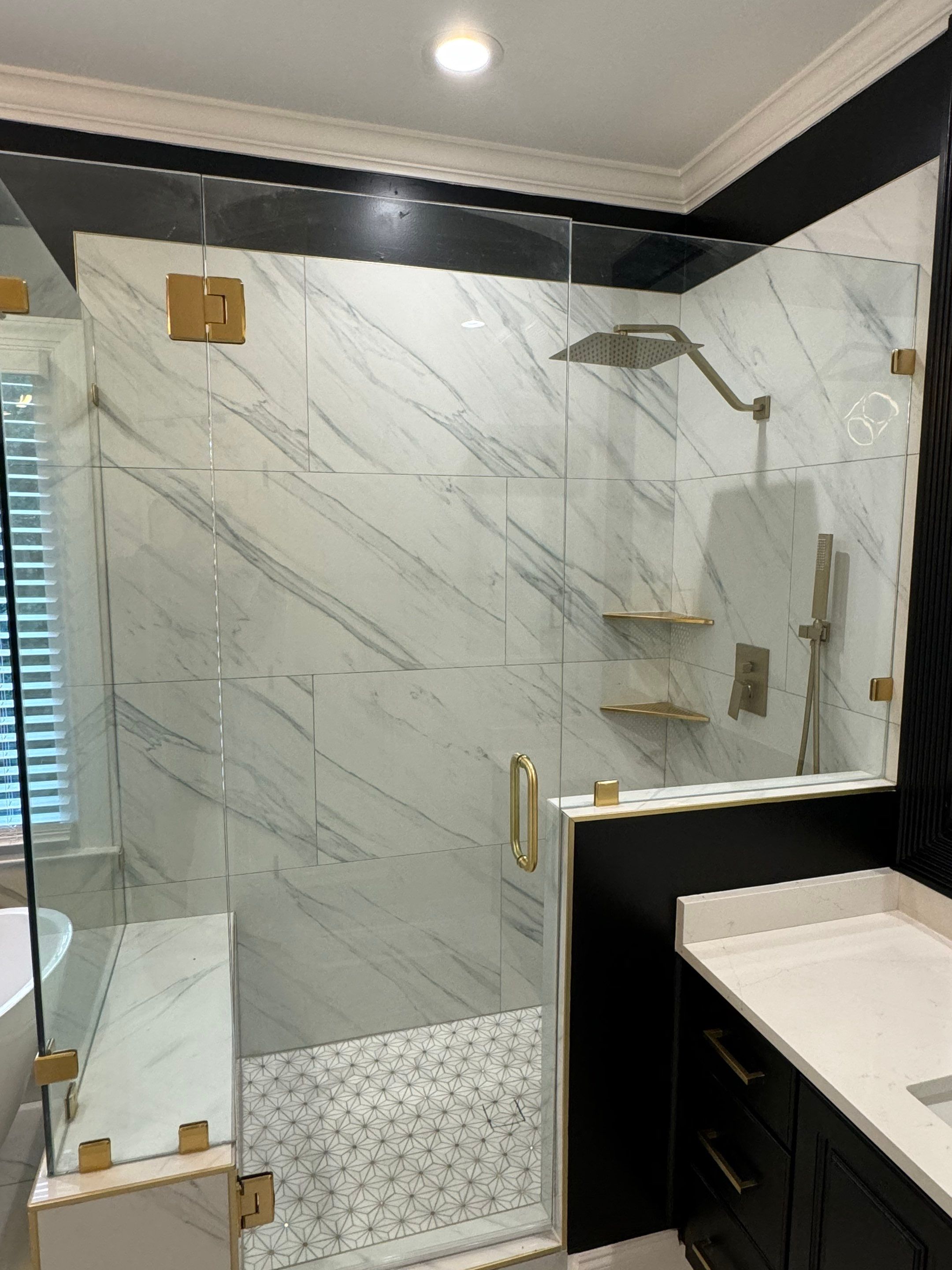 Woods Trace - Bathroom Remodel  by Pillar and Pine