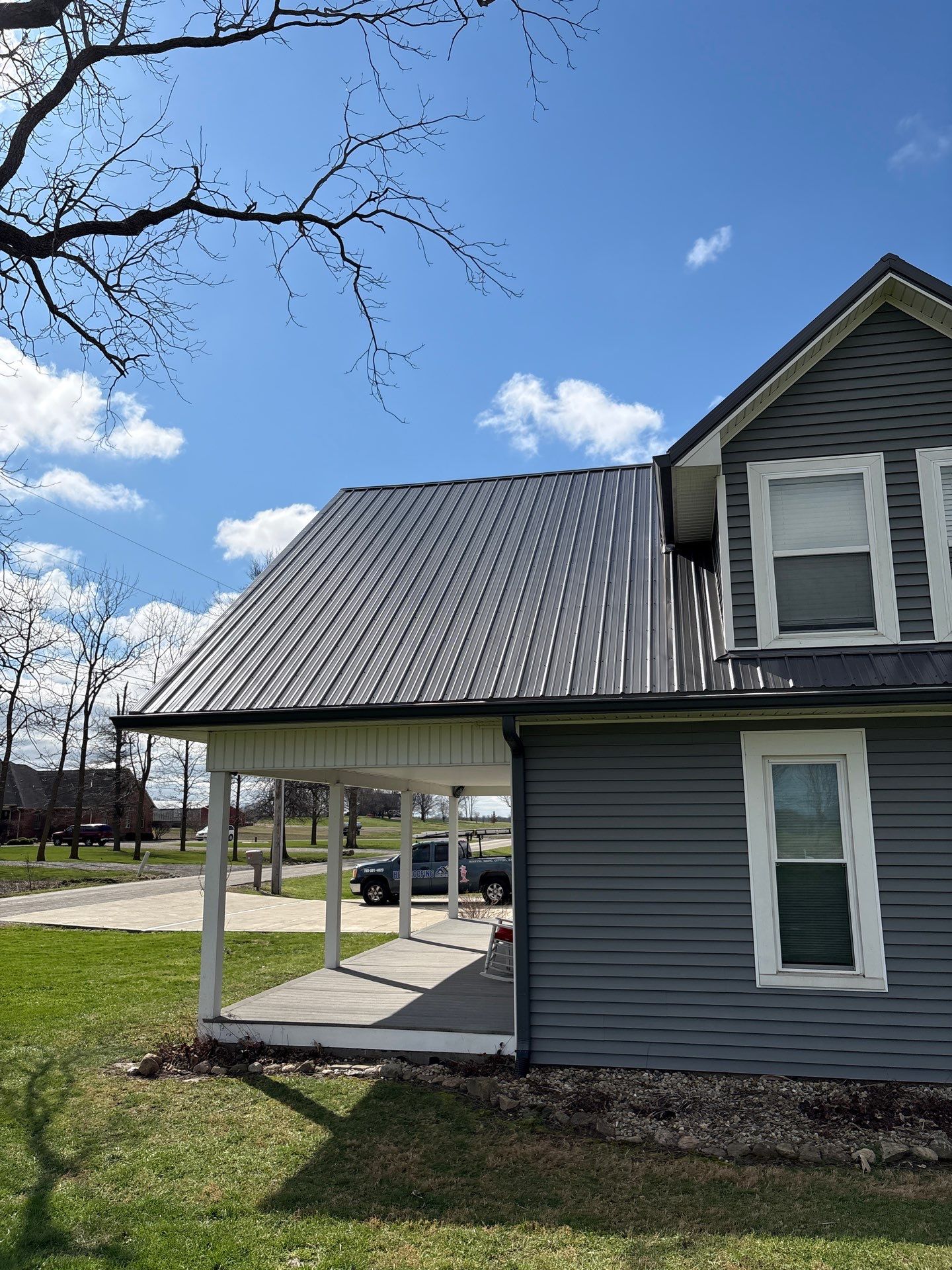 Classic Rib Metal Roofing - Charcoal by Hoel Roofing & Remodeling