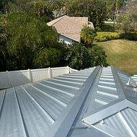 26ga 1.5" Mechanical Seam Mill Finish  by Total Roofing System The Metal Roof Experts