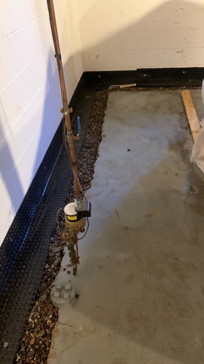 Custom Dual Sump System for Maggie by Waterproofing Northeast