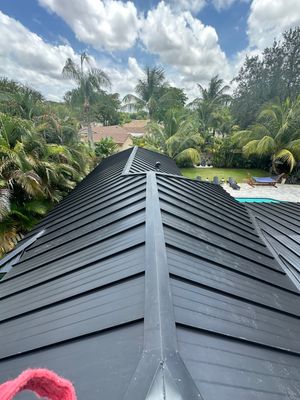 Standing Seam Metal Roof Installation and Decking Replacement in Hollywood
