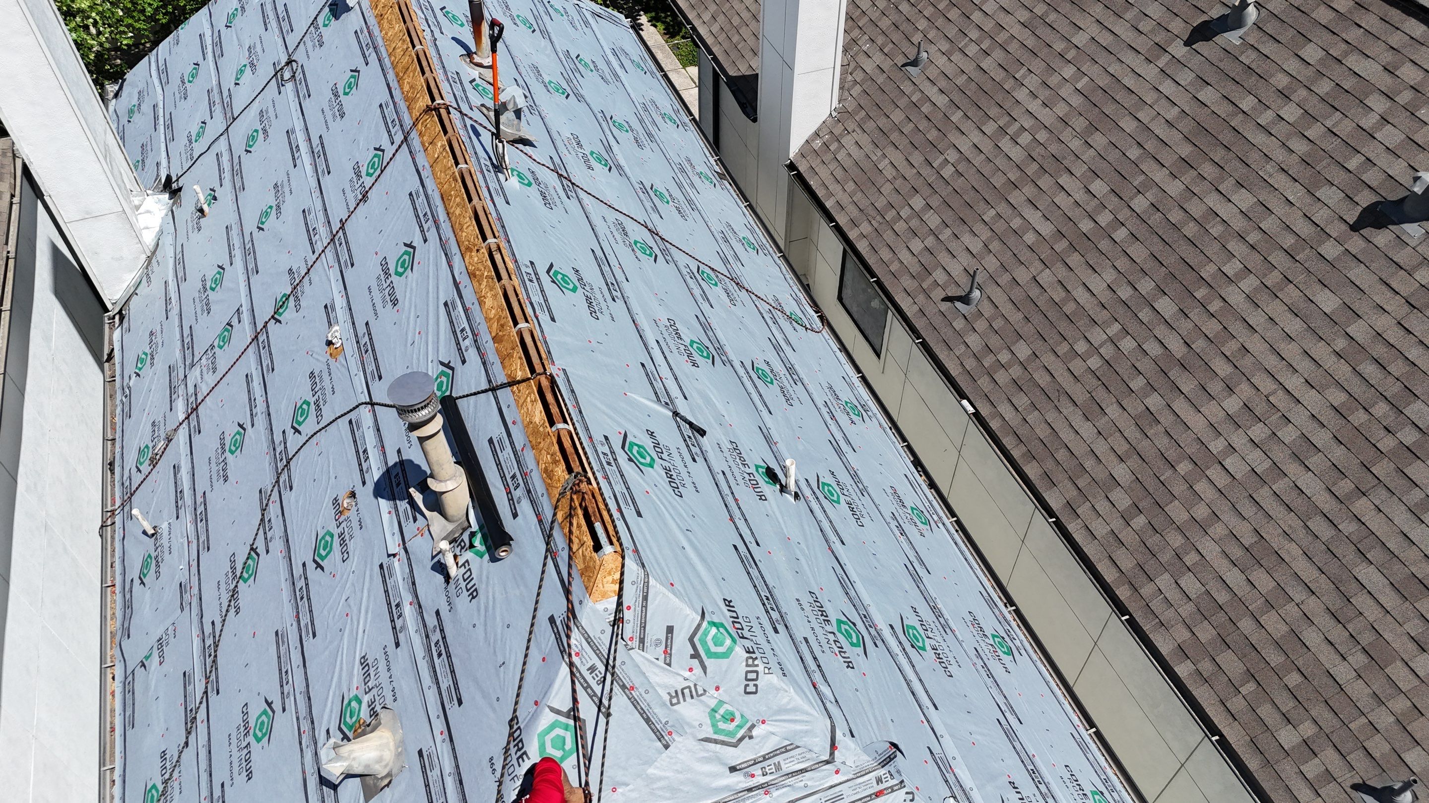 Roof Replacement using IKO Nordic in the Heights! by Core Four Roofing