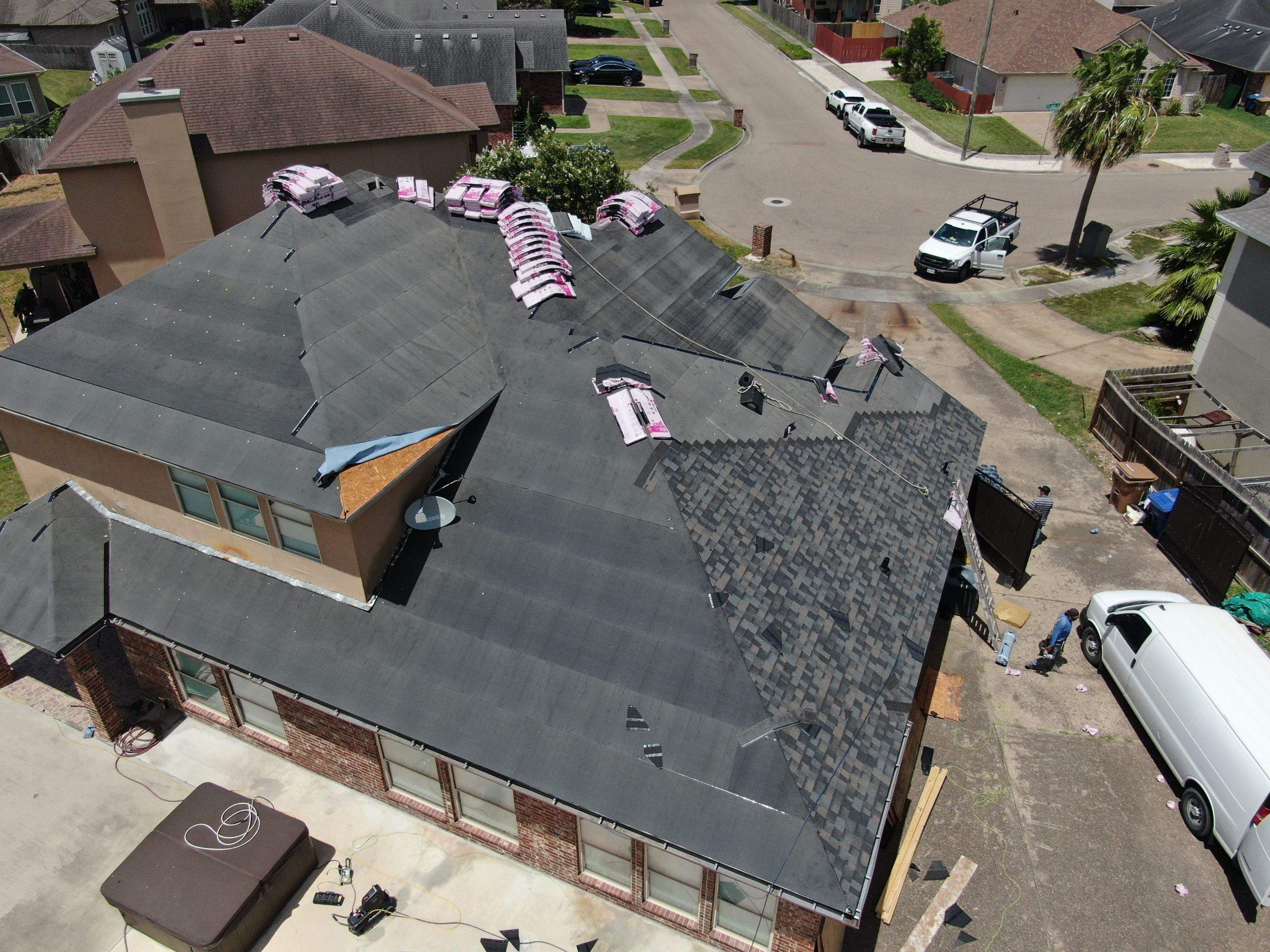 Flashing Stucco above the Roof by Bayfront Roofing and Construction
