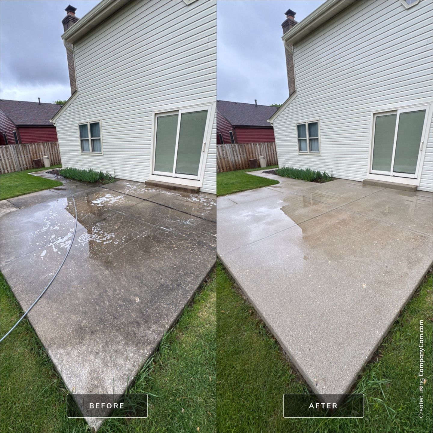 Project in Island Lake by Simmons Power & Soft Washing