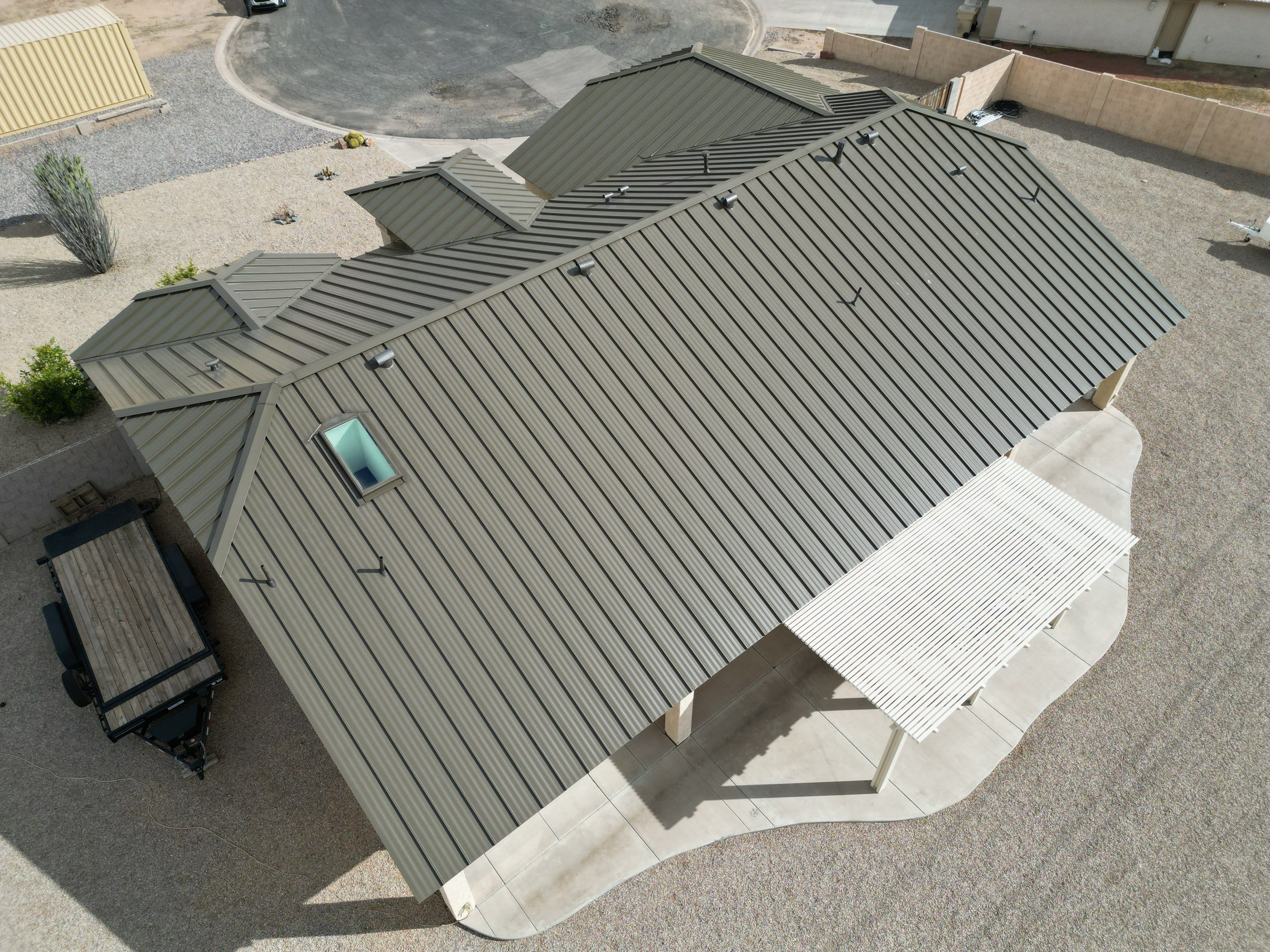 Khaki Gray Standing Seam by Reimagine Roofing