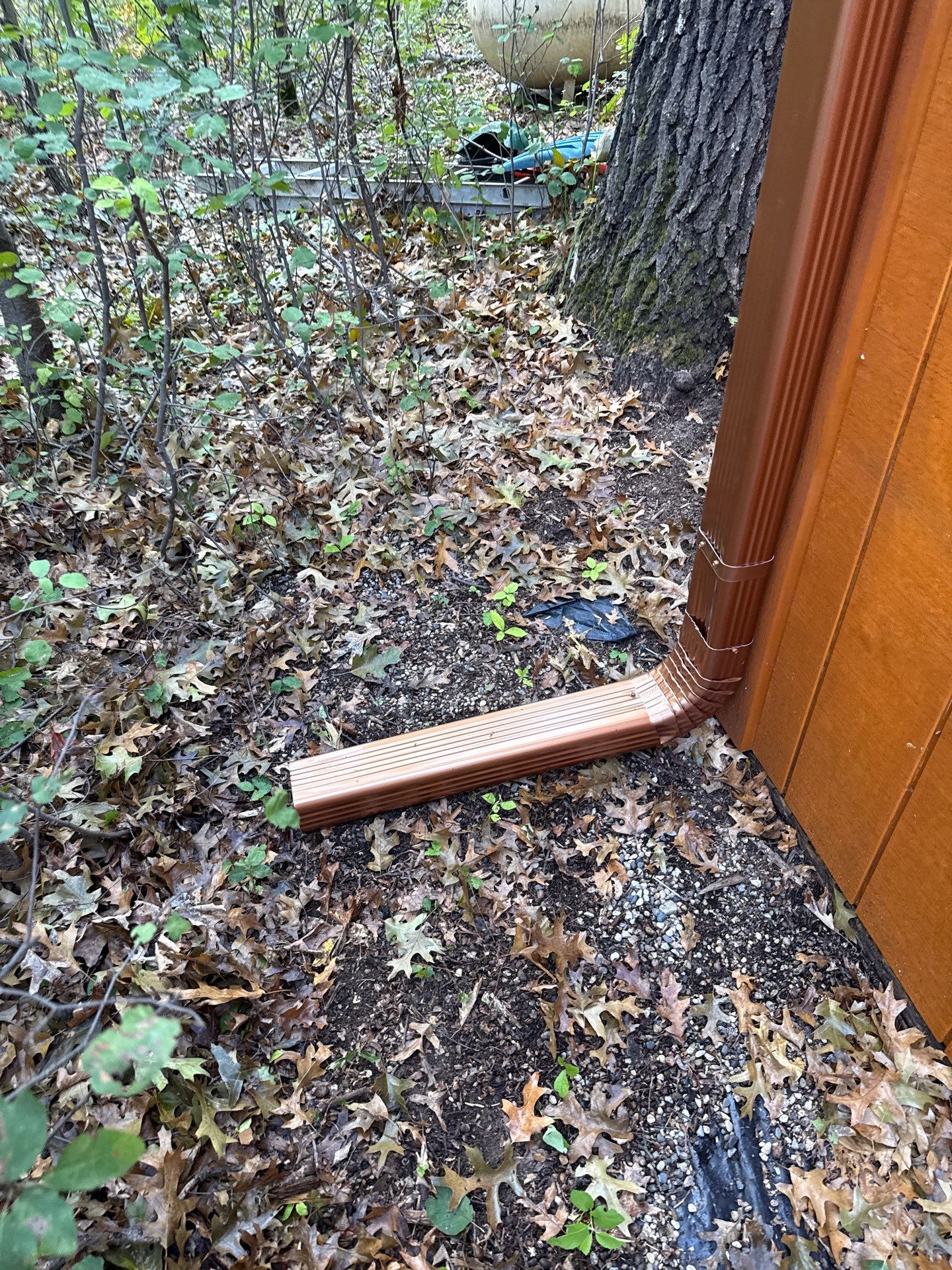 Coppertone Gutter and Downspout Installation in Roscommon by Rainbow Seamless Systems