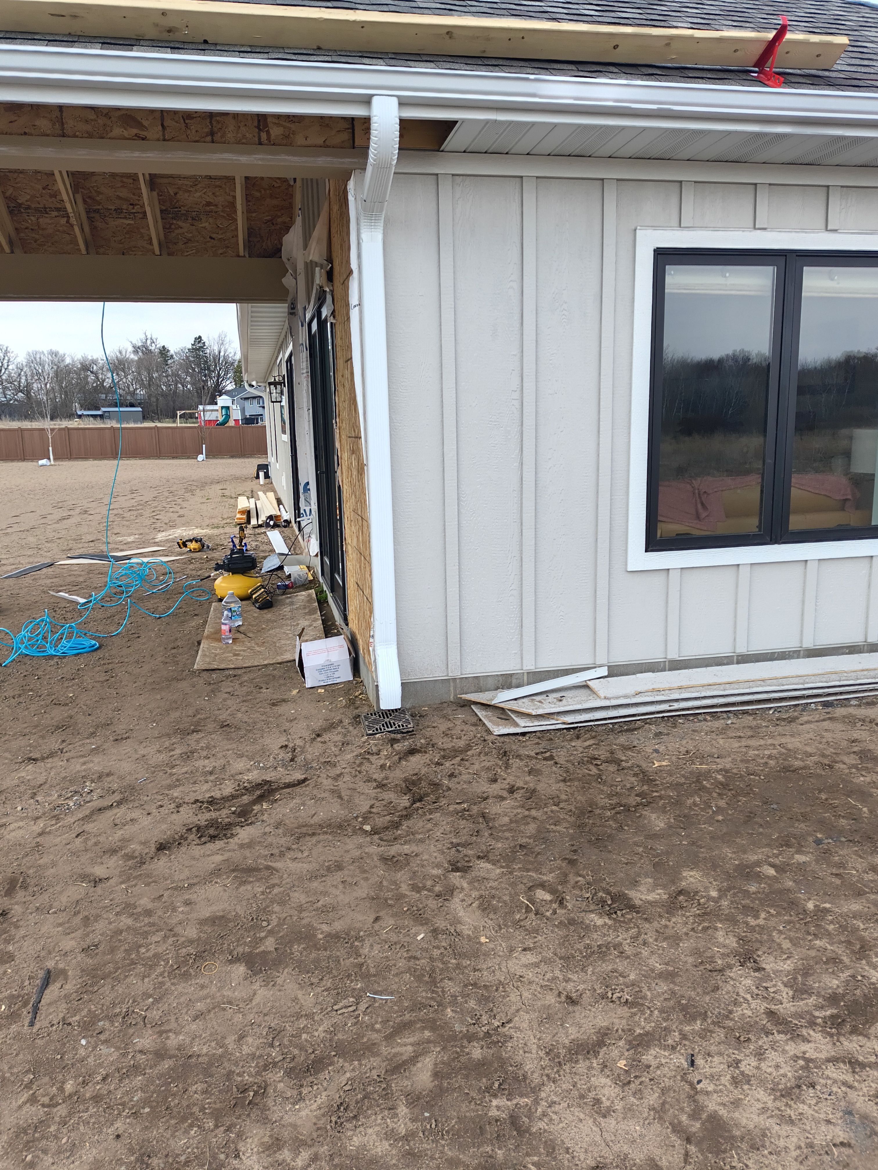 Seamless gutter Installation with Underground System | Princeton, MN  by Next Level Seamless Gutters / Exteriors Inc.