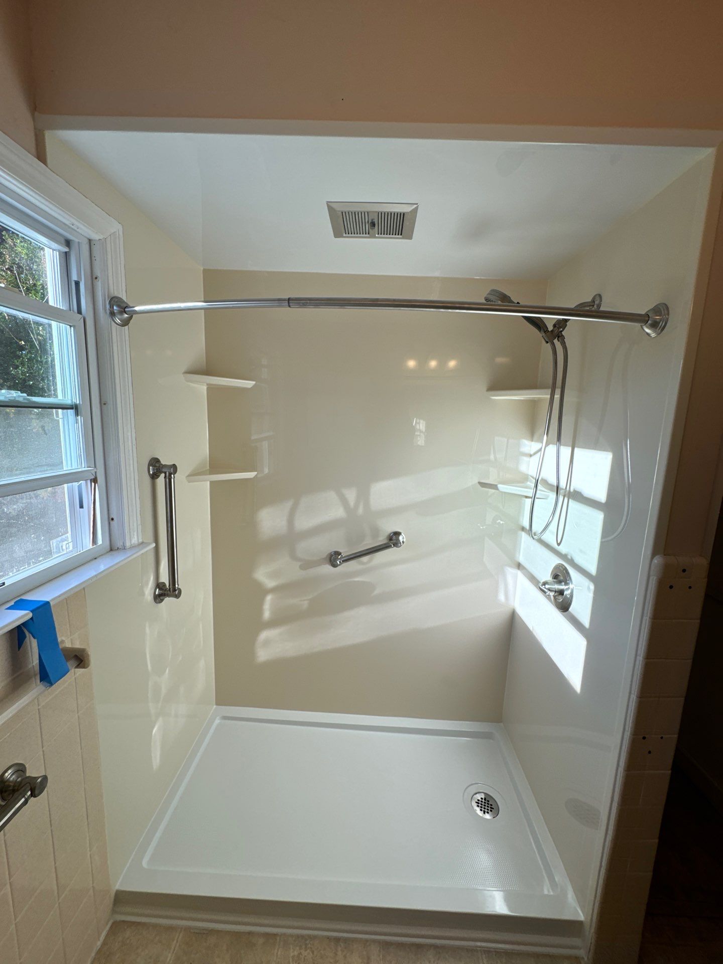 Tub to Walk-In Shower Installation in Leicester, MA by Yankee Home Improvement