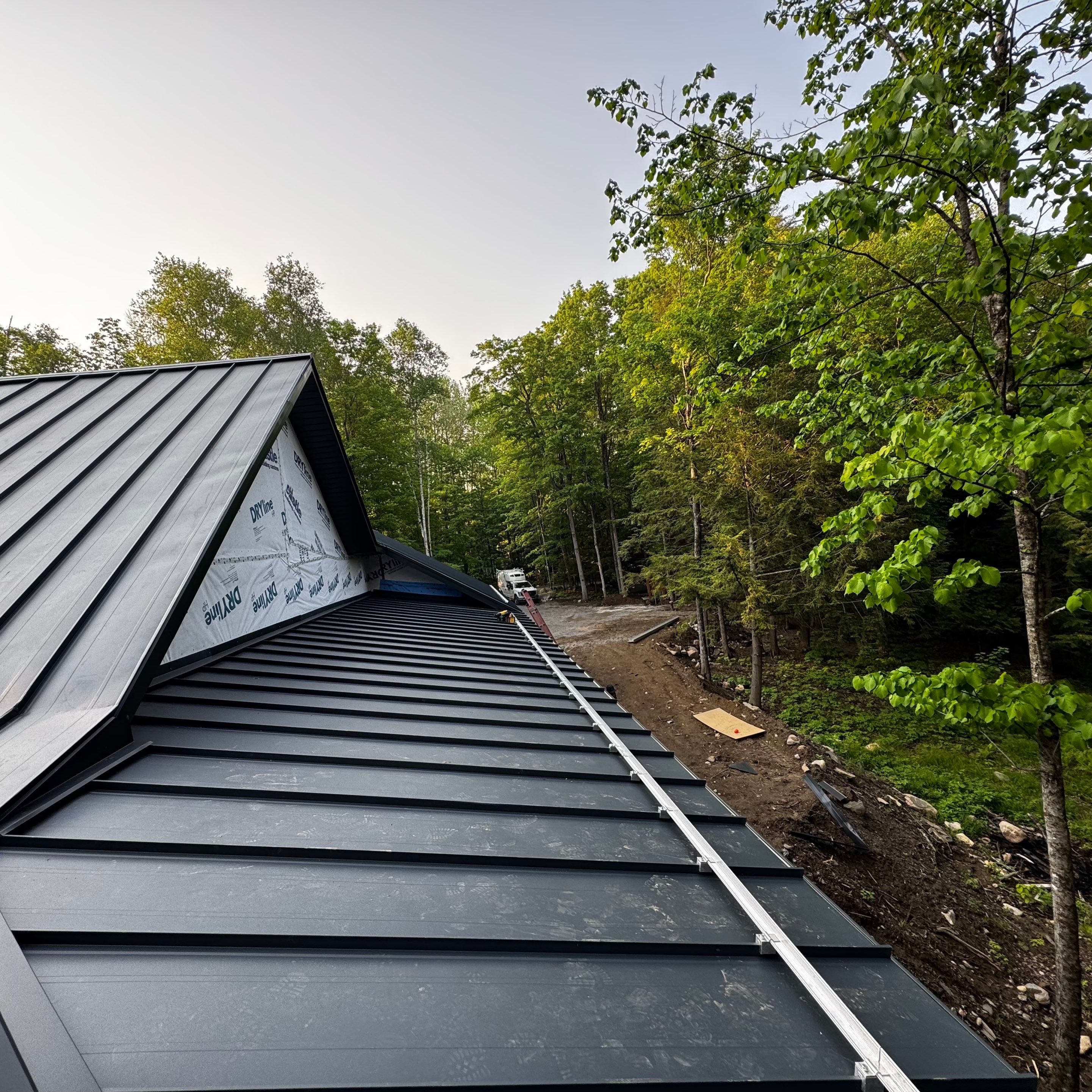New Home Construction using 16" Standing Seam Panels by Jay Carter Roofing & Sheet Metal