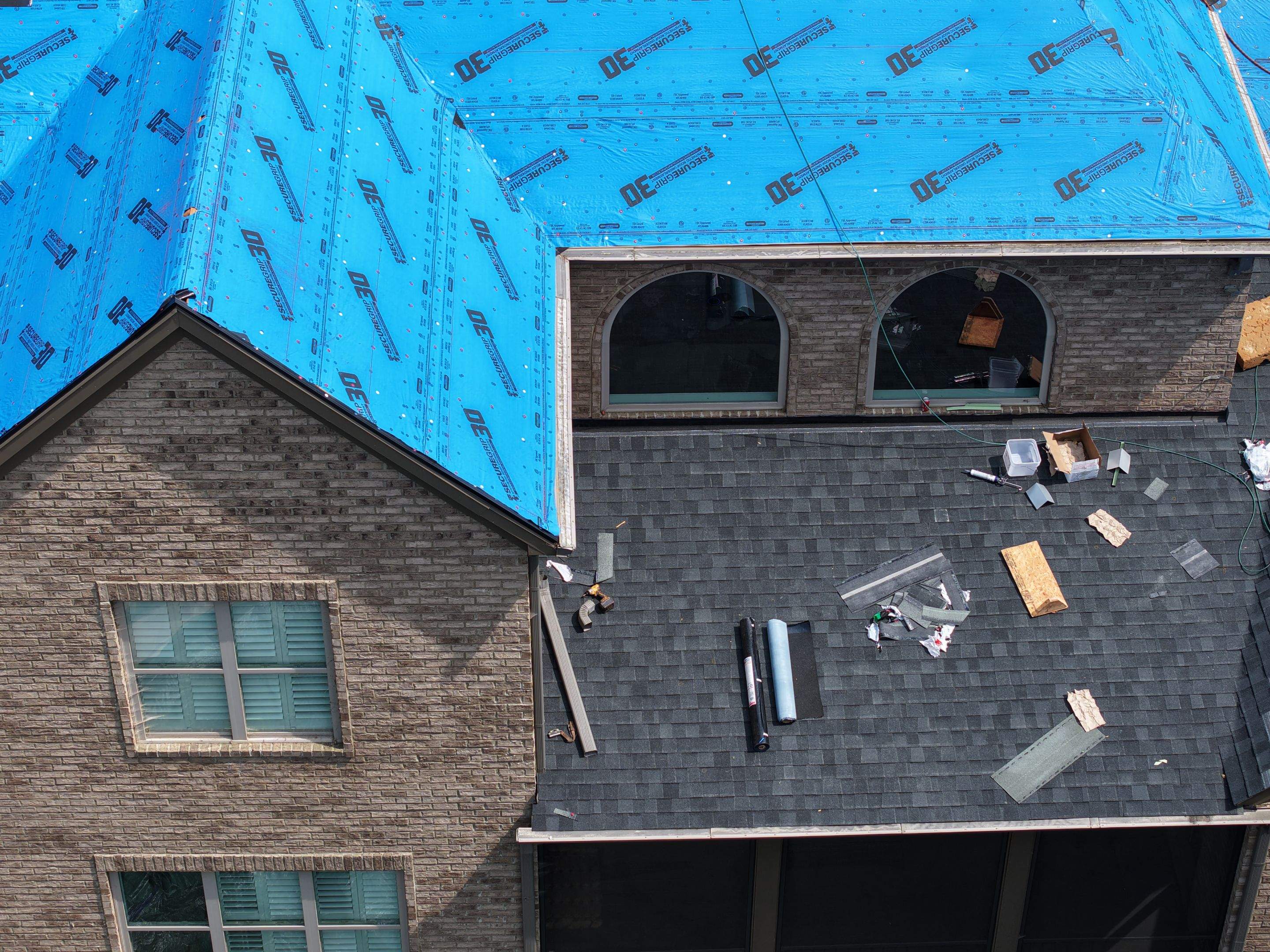 Residential Roofing Installation using TAMKO Titan XT Rustic Black by RISE Roofing & Restoration, LLC