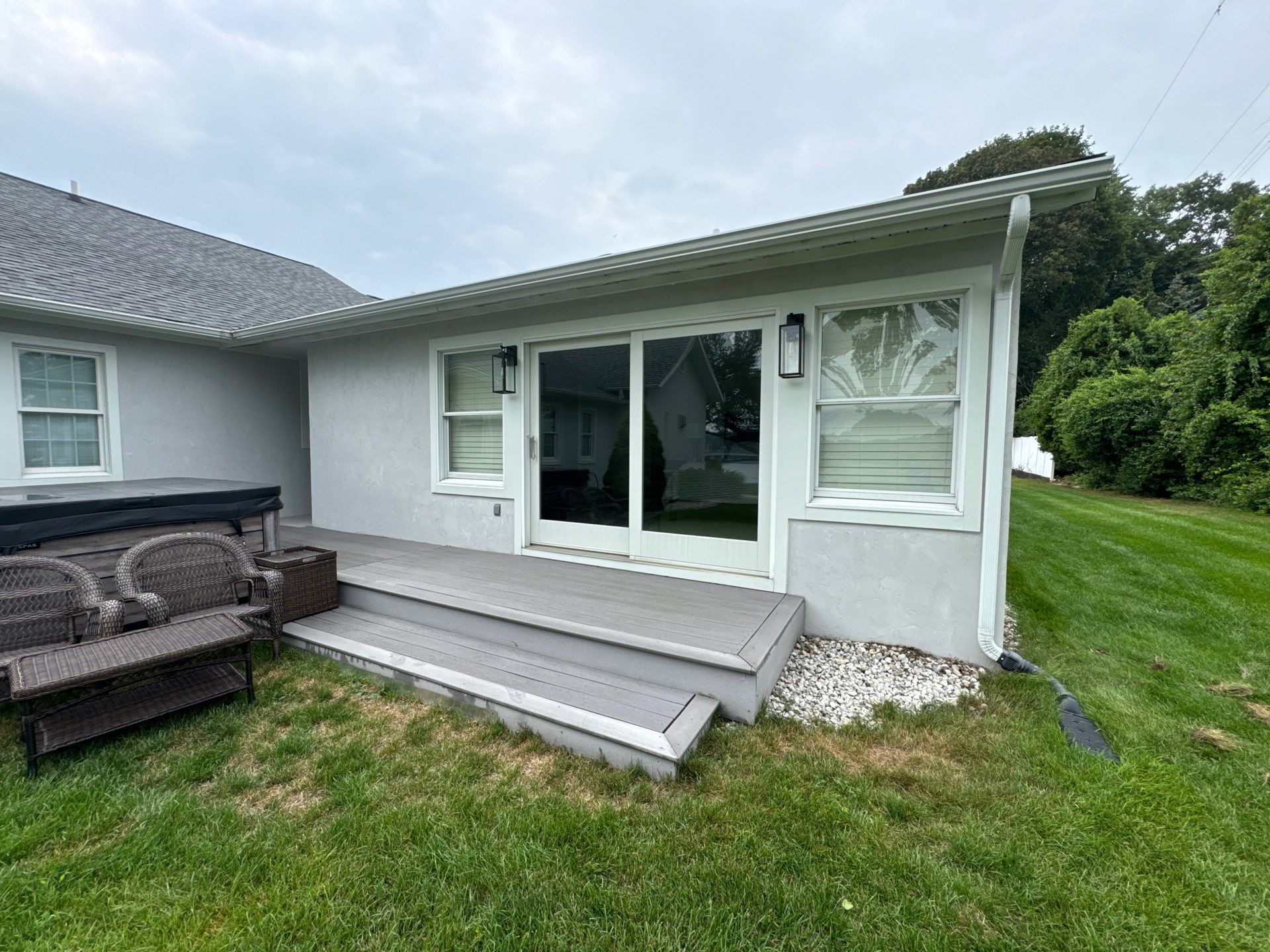 Norton Shores Residential Stucco Repair and Exterior Painting Refresh by Gordon Painting