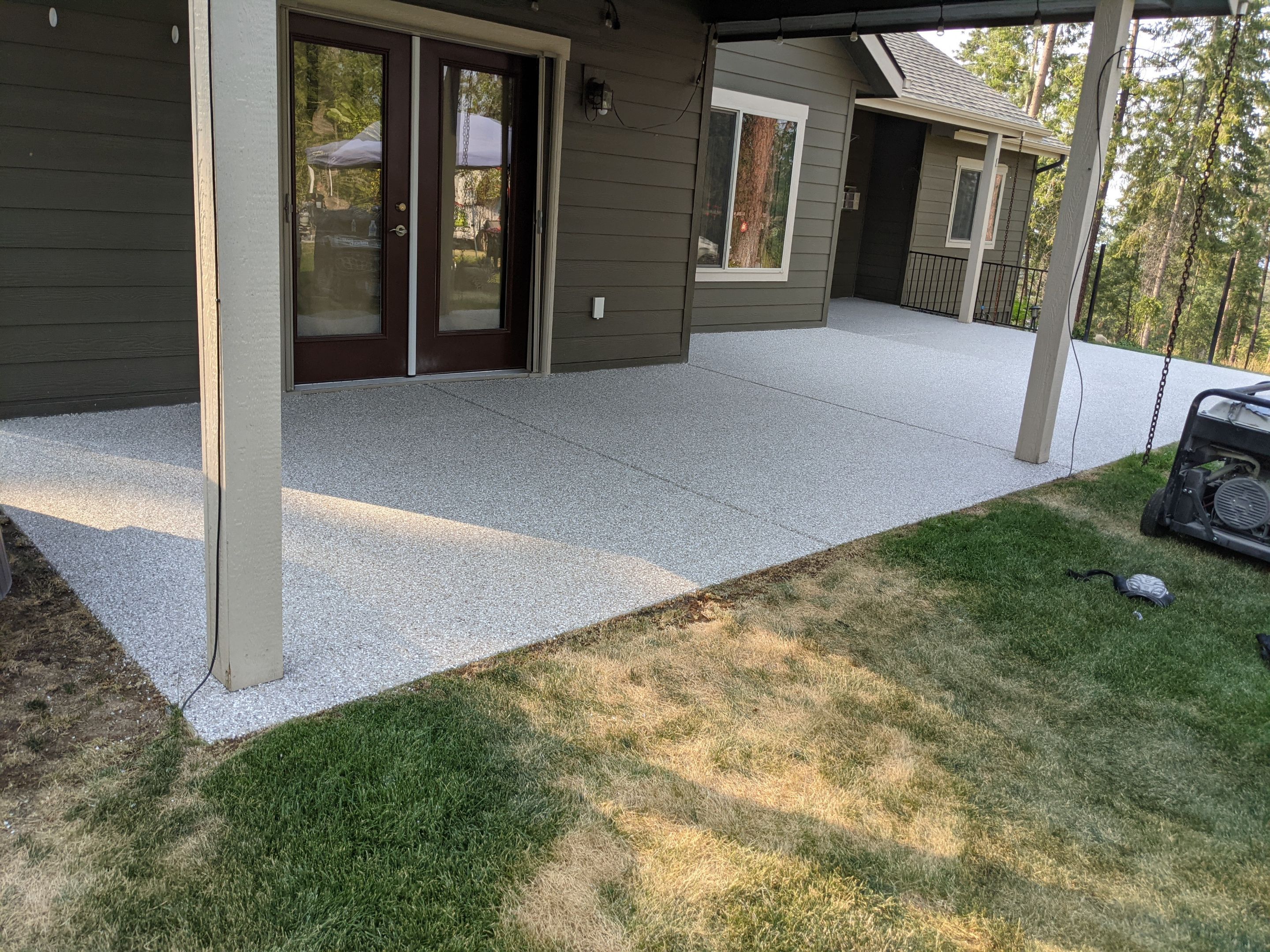 Patio and Walkway using Pebble Beach by Croc Coatings, LLC