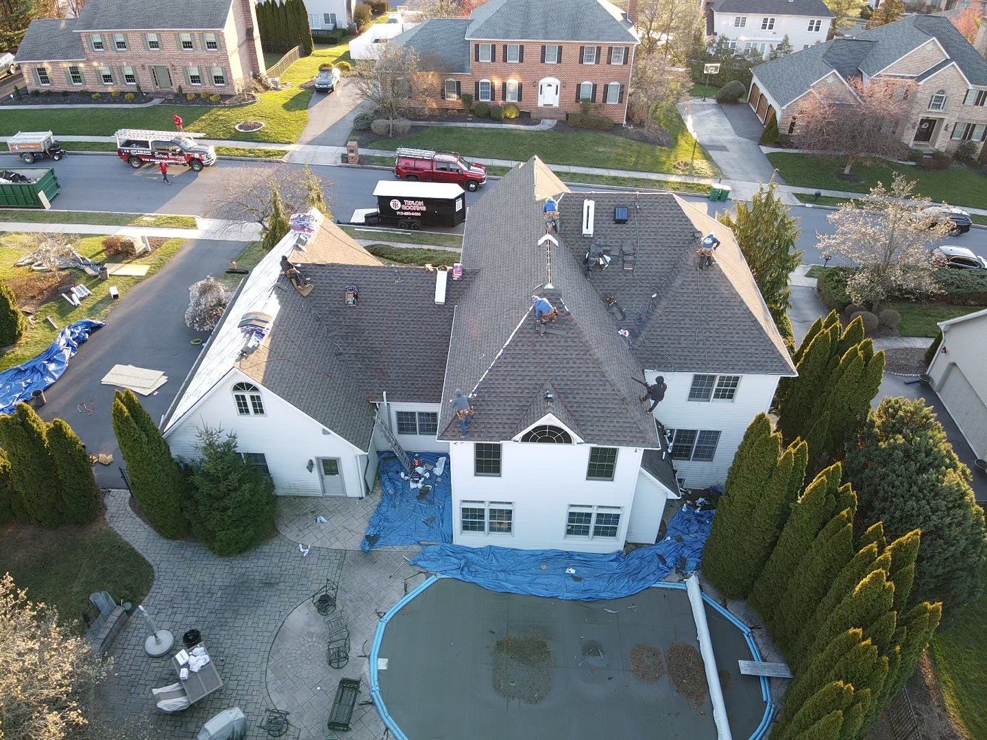 Residential Roofing Installation using Gaf Hdz Architectural Shingle by Teflon Roofing