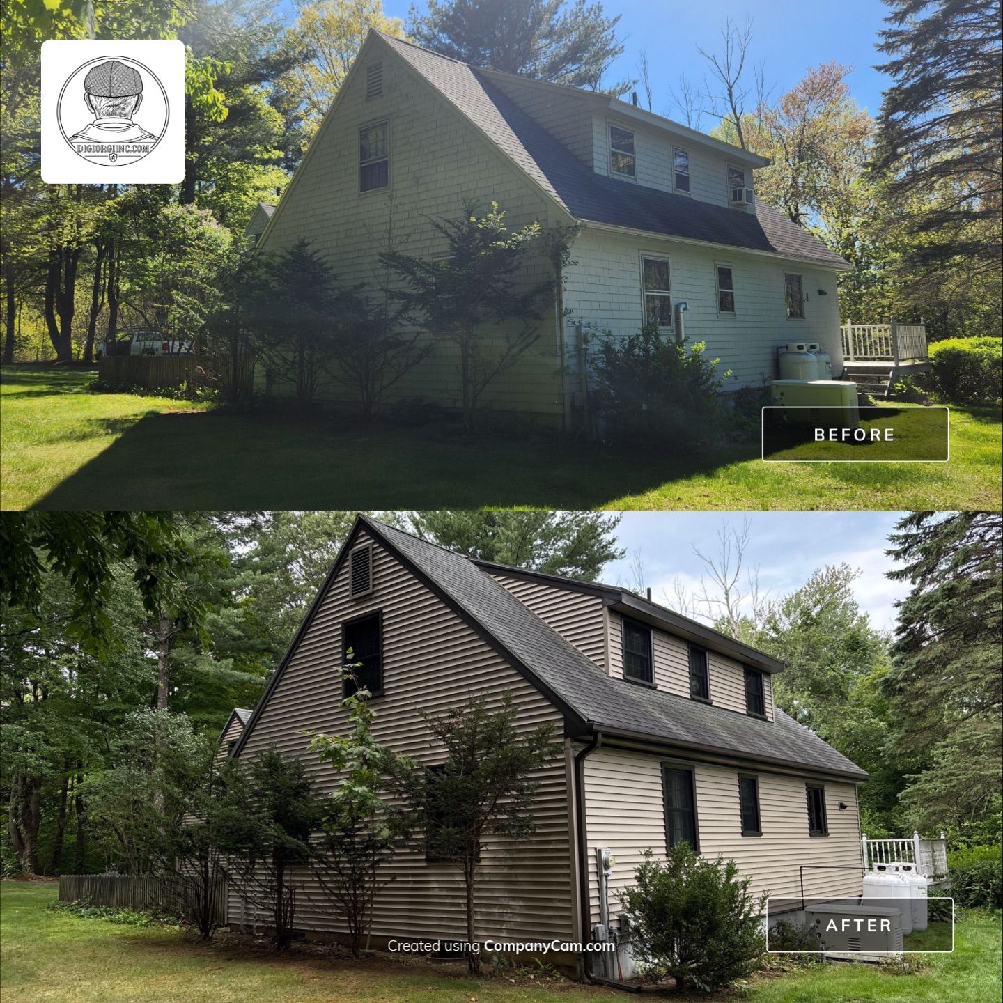 Siding Renewal With Cert. Monogram D/4 x 16'8'' Clapboard, Natural Clay by DiGiorgi Roofing and Siding Inc