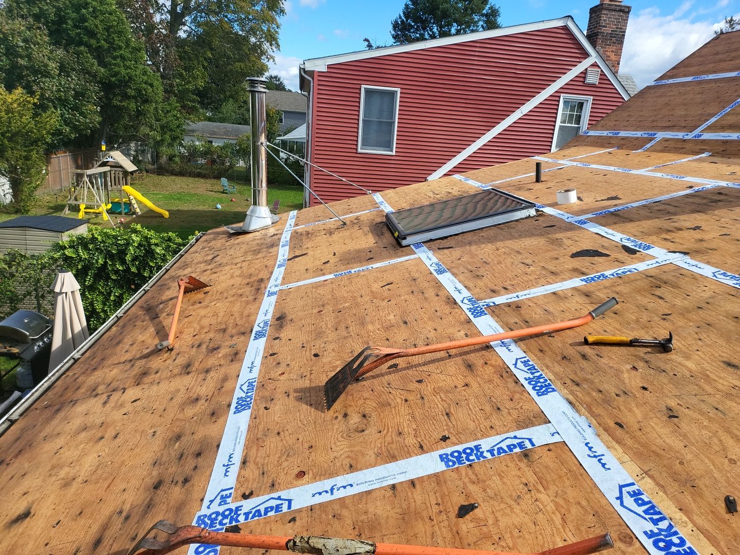 Residential Roofing Installation using Owens Corning TruDefinition Sierra Gray by A Plus Exterior