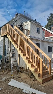 Deck Installation using Treated Lumber